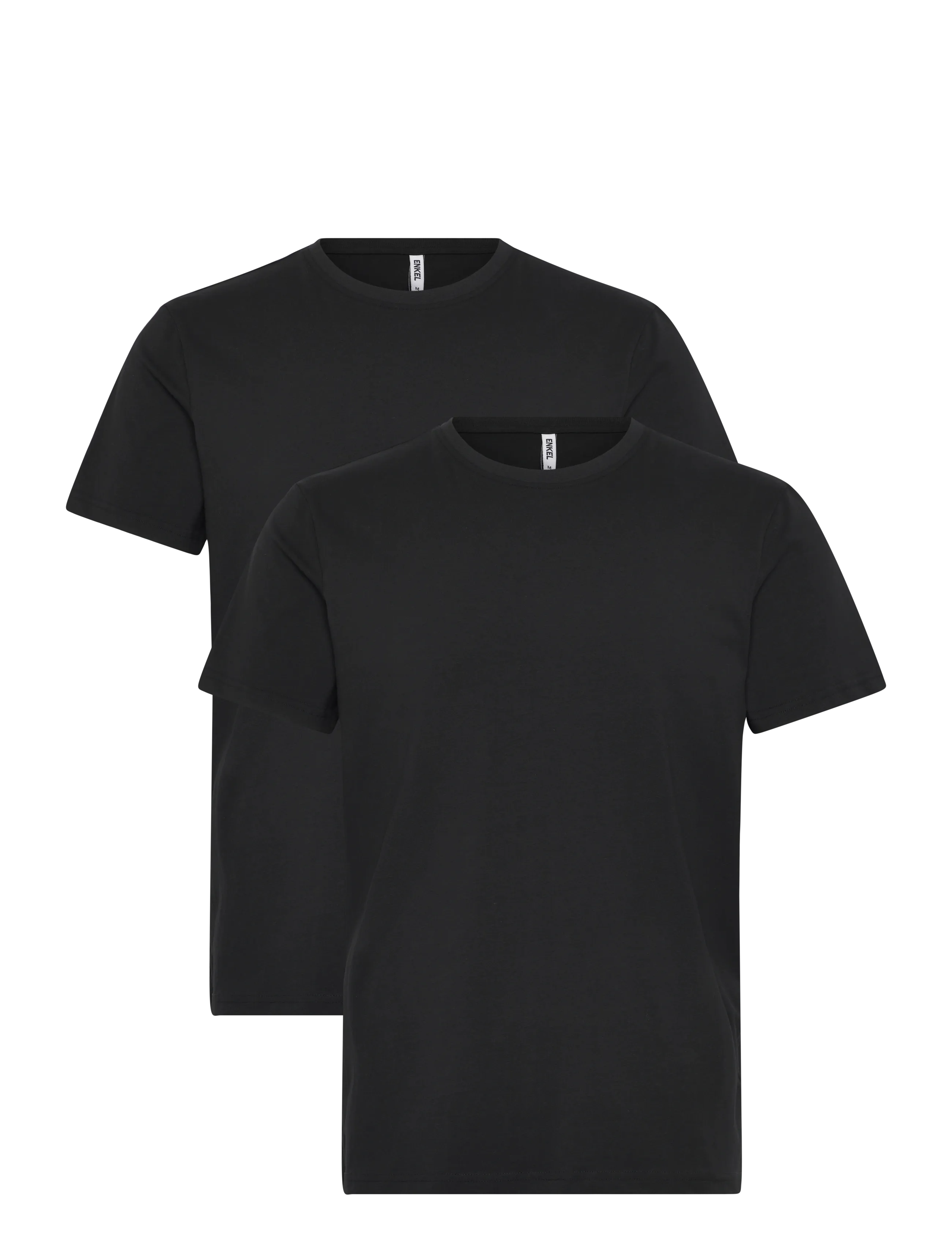 ENKEL STUDIO O-Neck Tee 2-Pack Esoscar Schwarz - XL - Herren