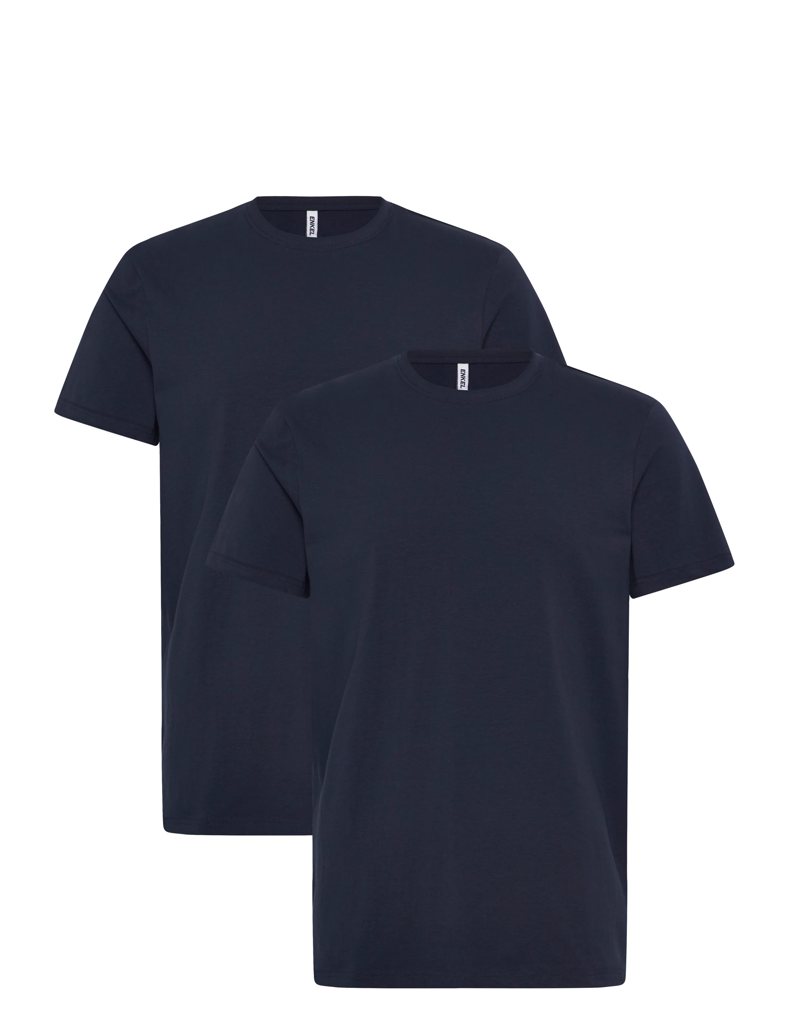 Enkel Studio O-neck tee 2-pack ESOSCAR - T-shirts - NAVY / navy