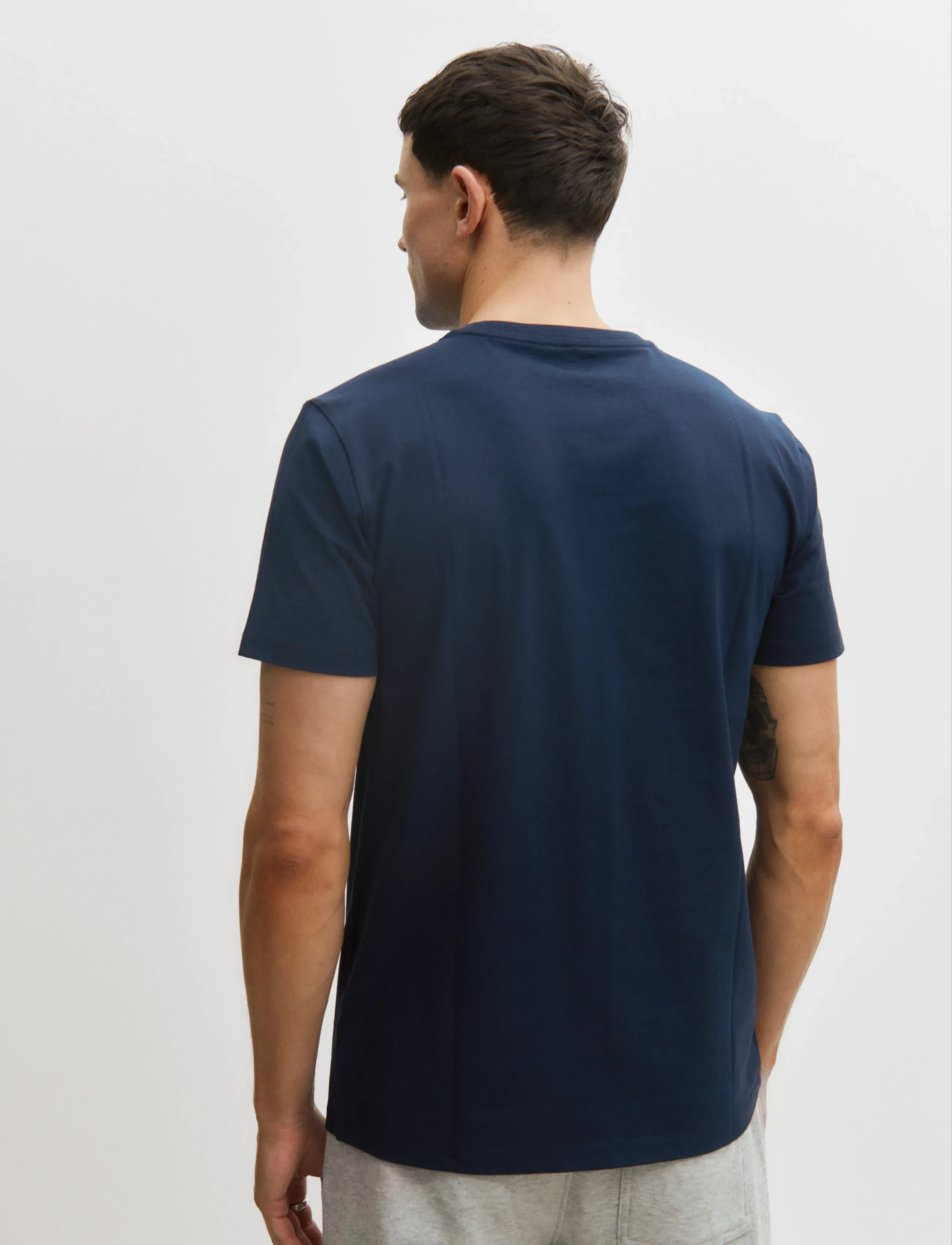 Enkel Studio - O-neck tee 2-pack ESOSCAR - kortærmede t-shirts - navy - 2