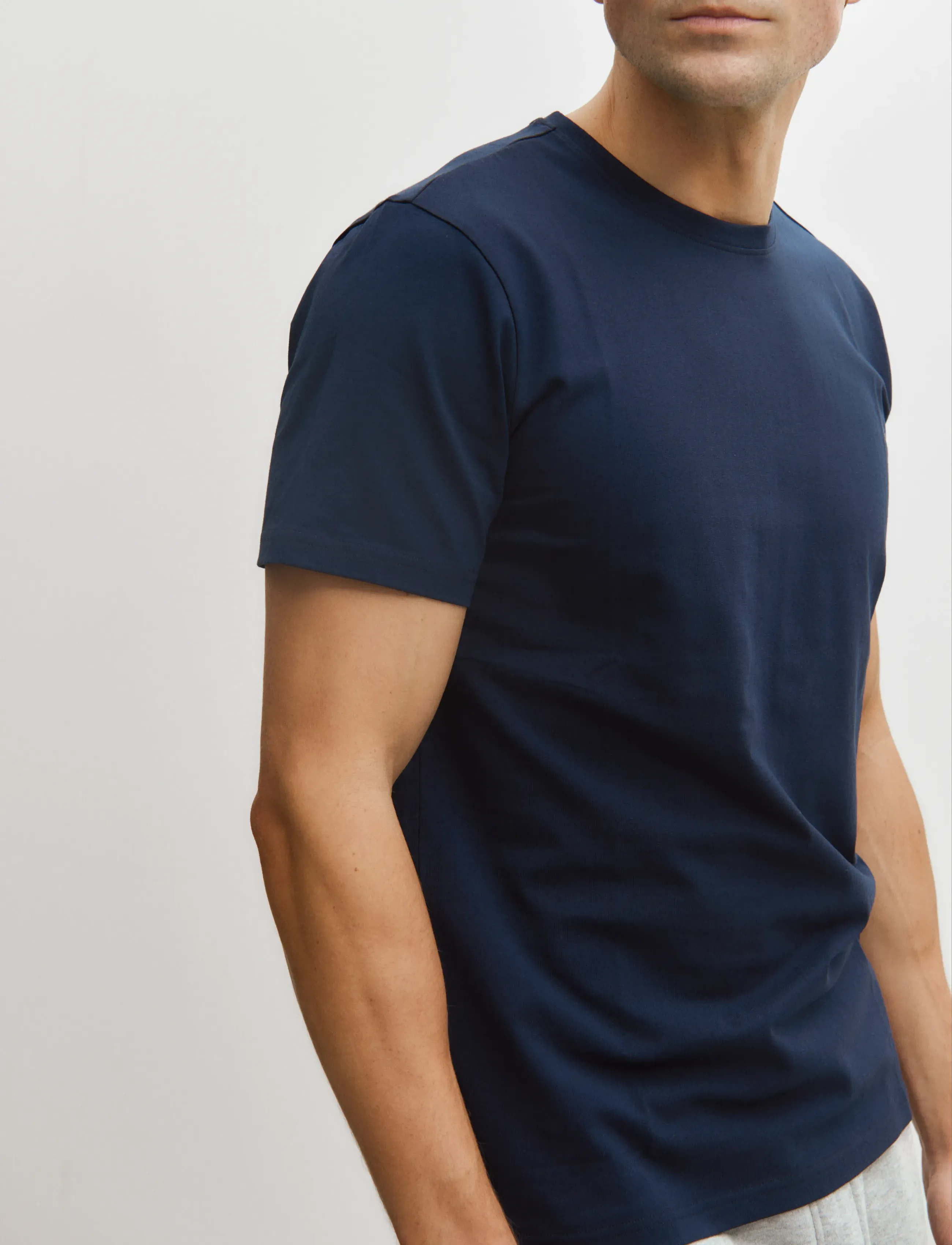 Enkel Studio - O-neck tee 2-pack ESOSCAR - kortærmede t-shirts - navy - 3