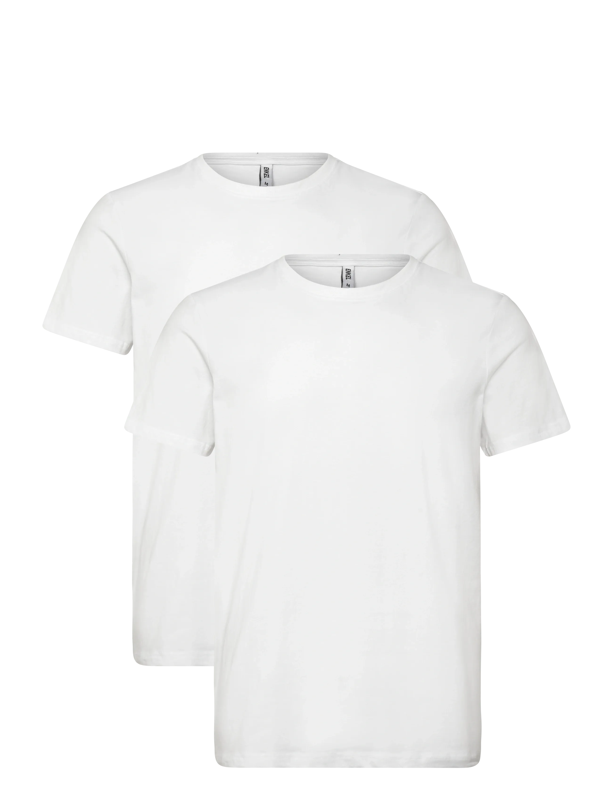 ENKEL STUDIO O-Neck Tee 2-Pack Esoscar Weiß - S - Herren