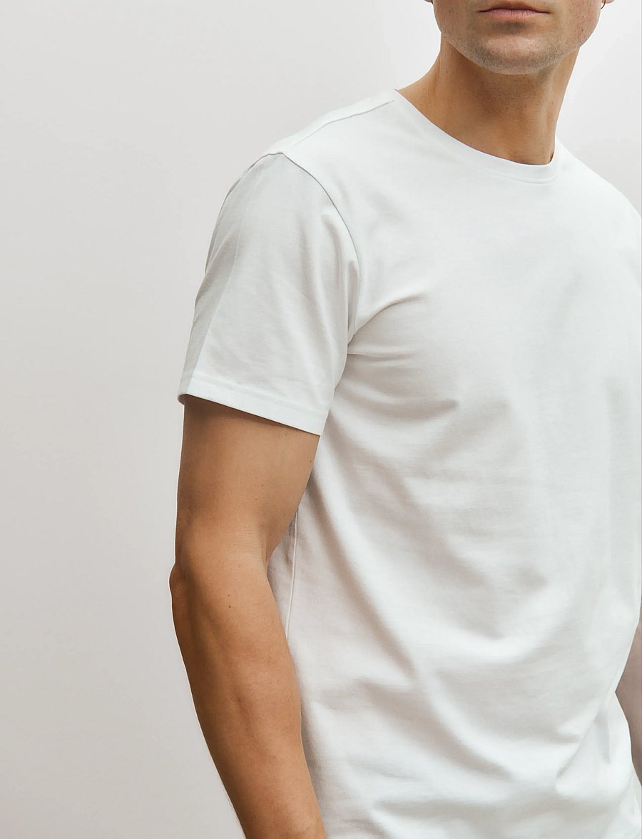 Enkel Studio - O-neck tee 2-pack ESOSCAR - multipack t-shirts - white - 3
