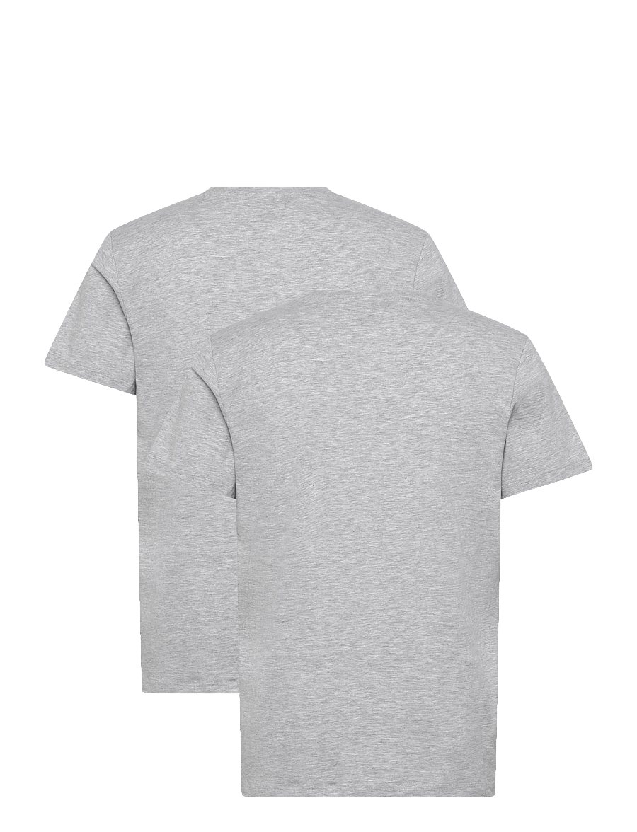 Enkel Studio - V-neck tee 2-pack ESNOHR - multipack t-shirts - grey melange - 2