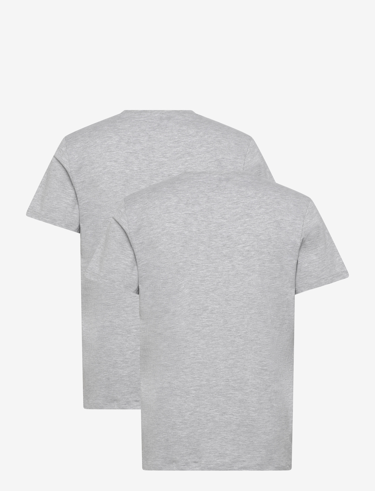 Enkel Studio - V-neck tee 2-pack ESNOHR - kortærmede t-shirts - grey melange - 4