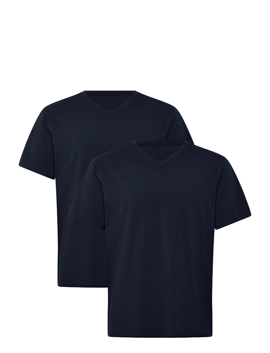Enkel Studio - V-neck tee 2-pack ESNOHR - multipack t-shirts - navy - 0