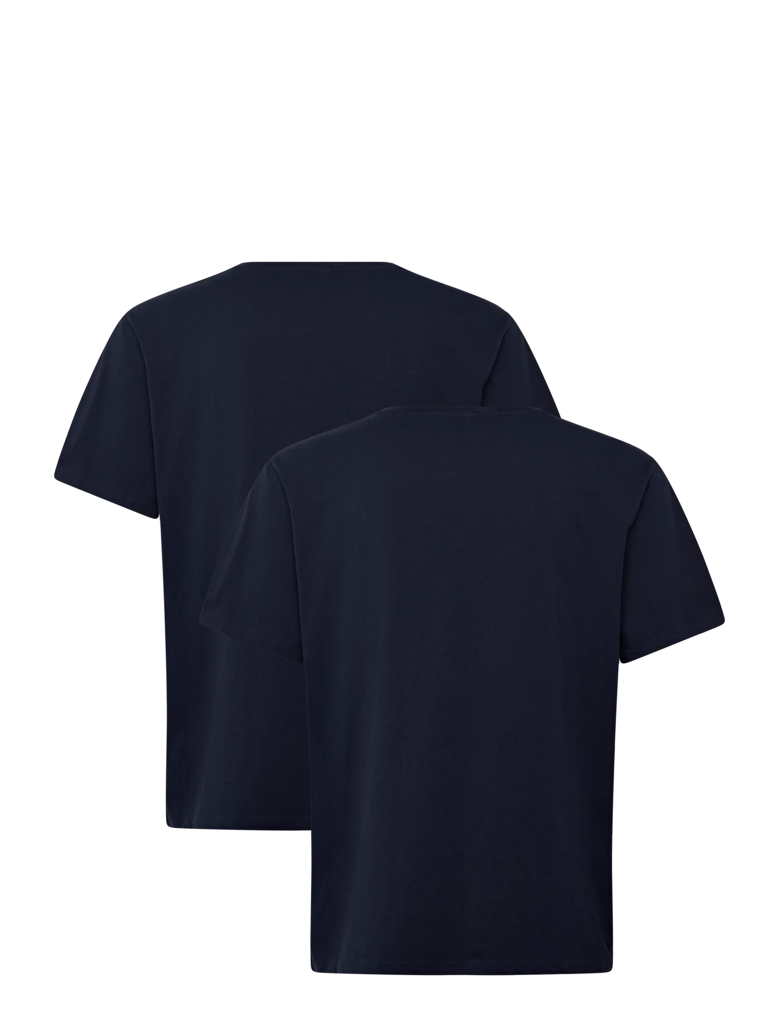 Enkel Studio - V-neck tee 2-pack ESNOHR - kortærmede t-shirts - navy - 1