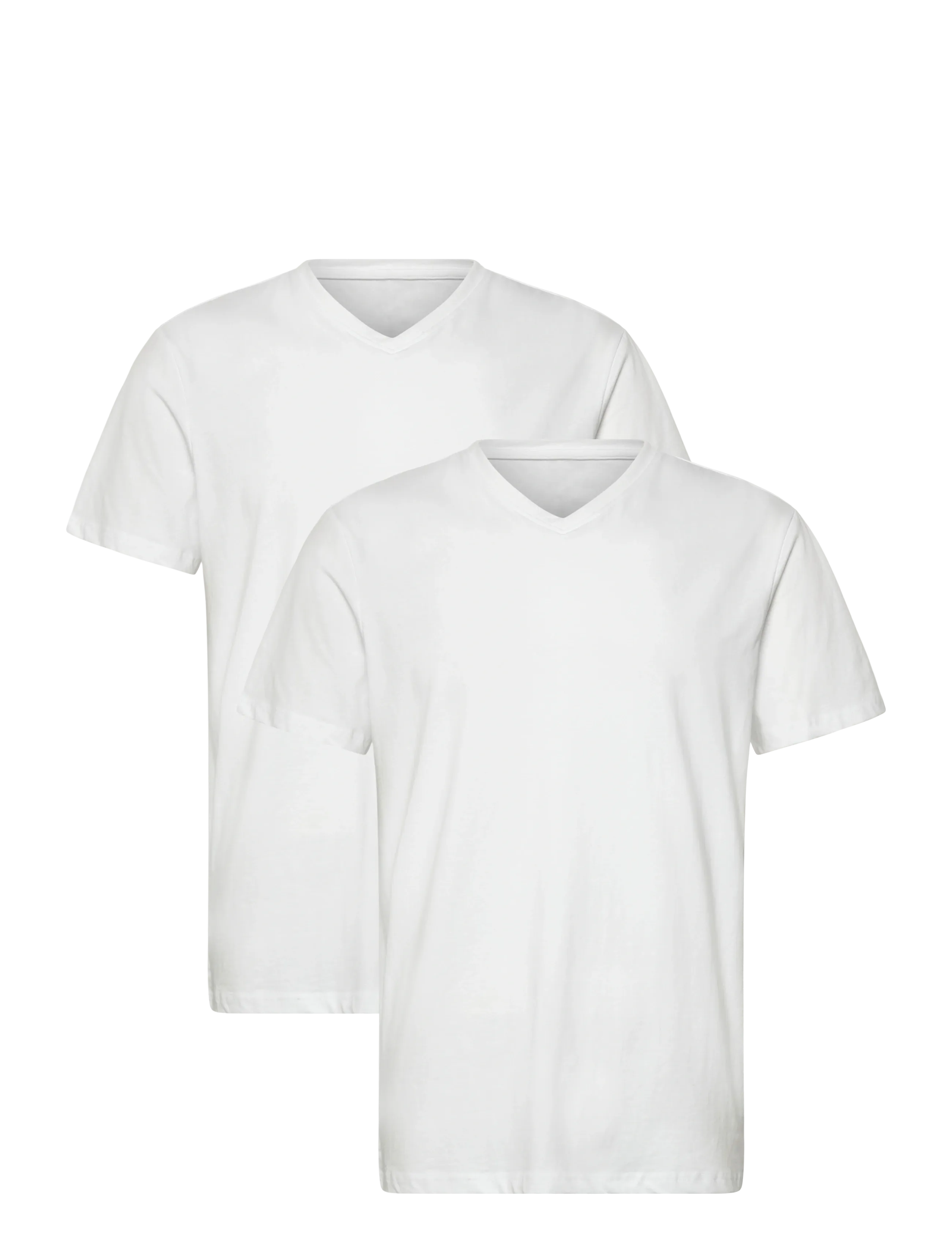 Enkel Studio V-neck tee 2-pack ESNOHR - Basisplagg - WHITE / white