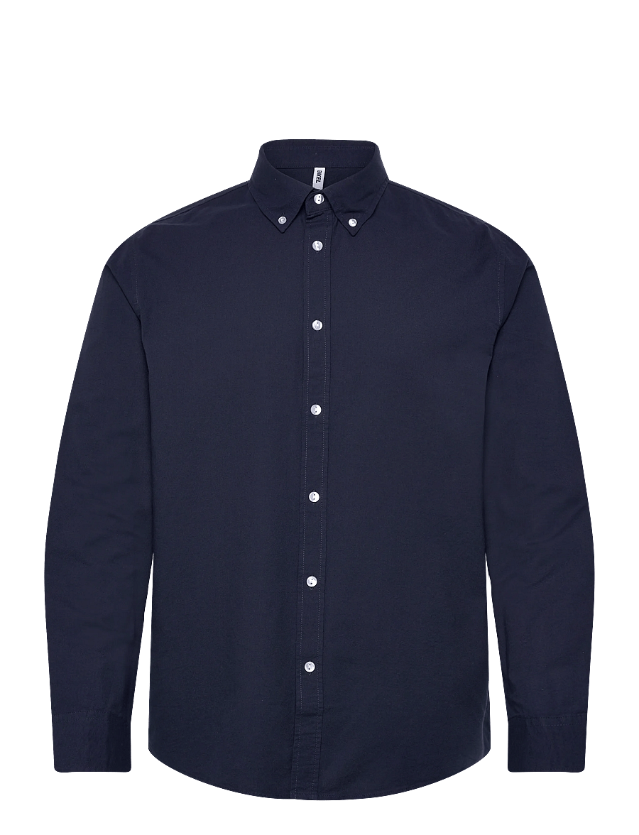 Enkel Studio - Oxford LS shirt ESALFRED - oxford skjorter - navy - 1