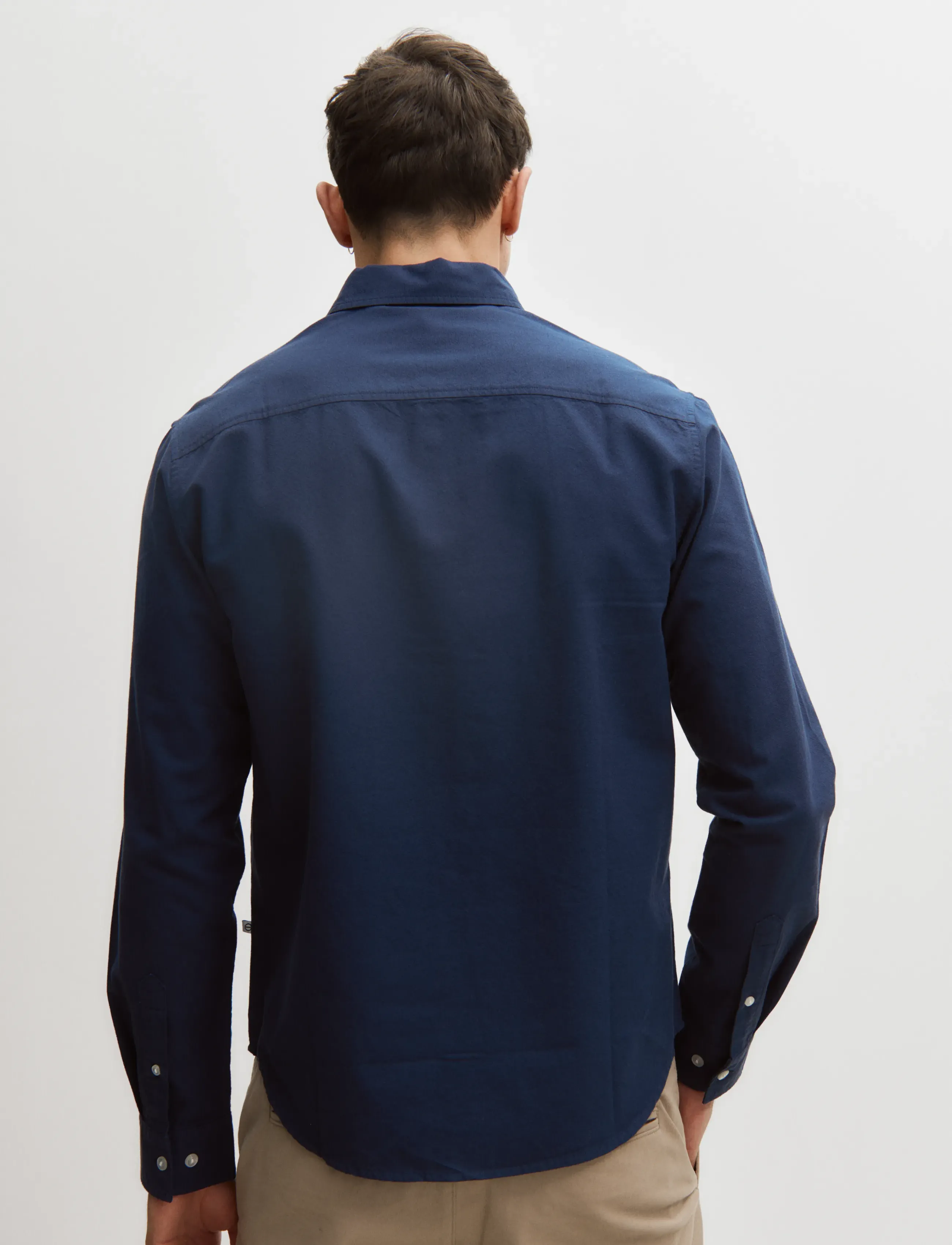 Enkel Studio - Oxford LS shirt ESALFRED - oxford skjorter - navy - 3