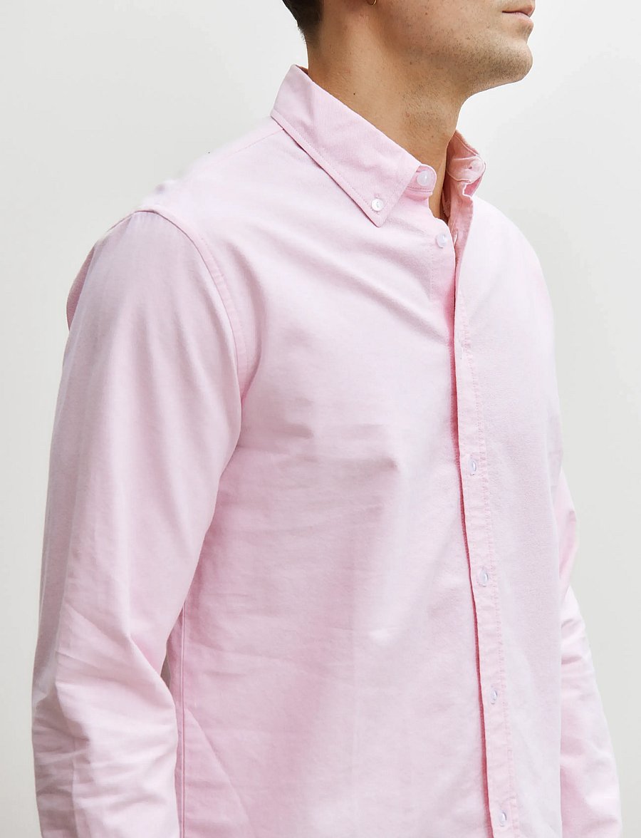 Enkel Studio - Oxford LS shirt ESALFRED - oxford-skjorter - pink - 4