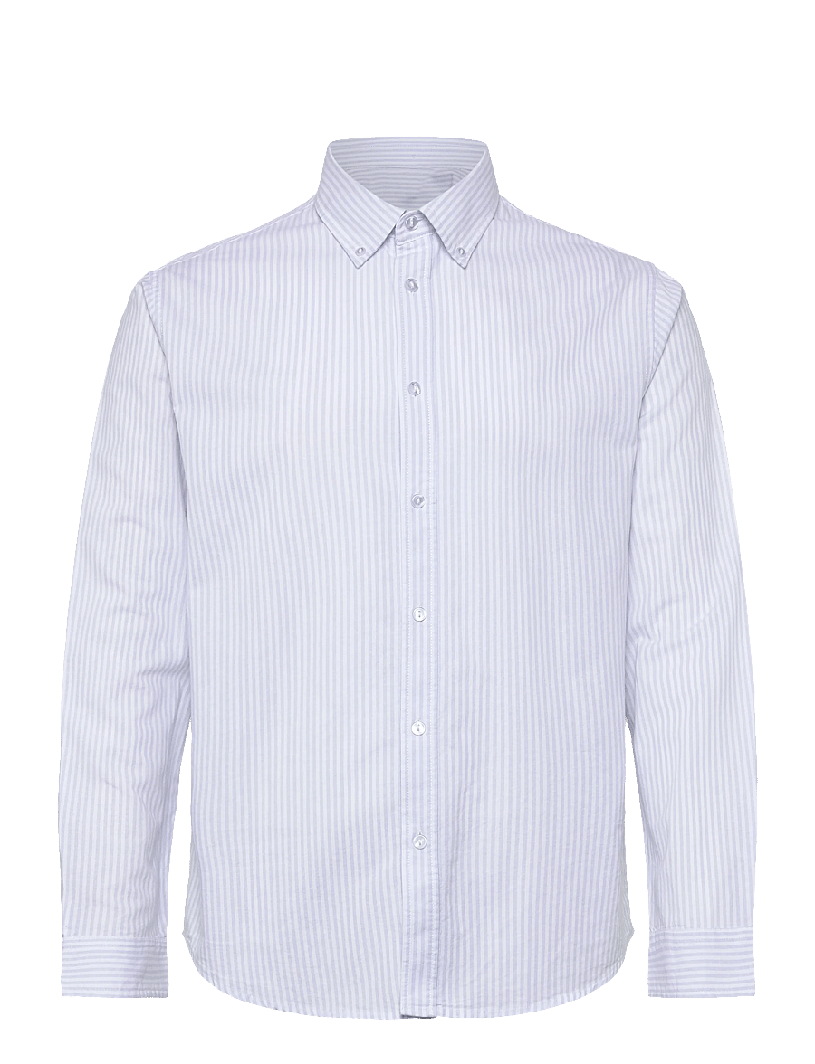 Enkel Studio - Oxford LS shirt ESALFRED - oxford skjorter - striped - 0