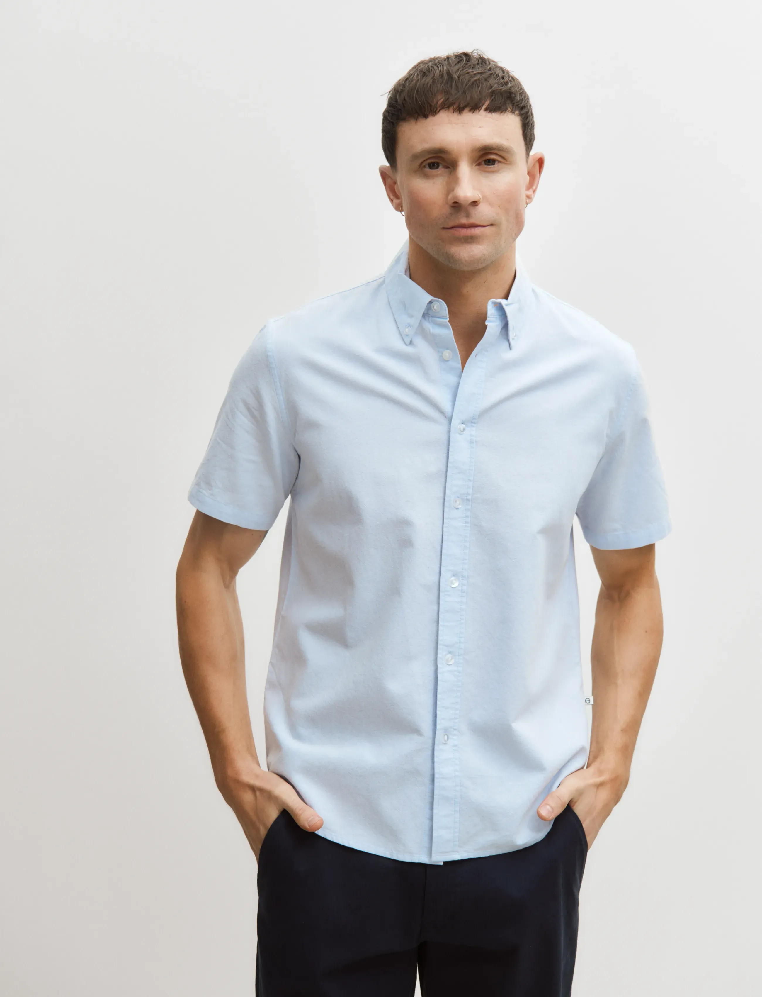 Enkel Studio Oxford SS shirt ESEMIL - Skjortor - SKY BLUE / blue