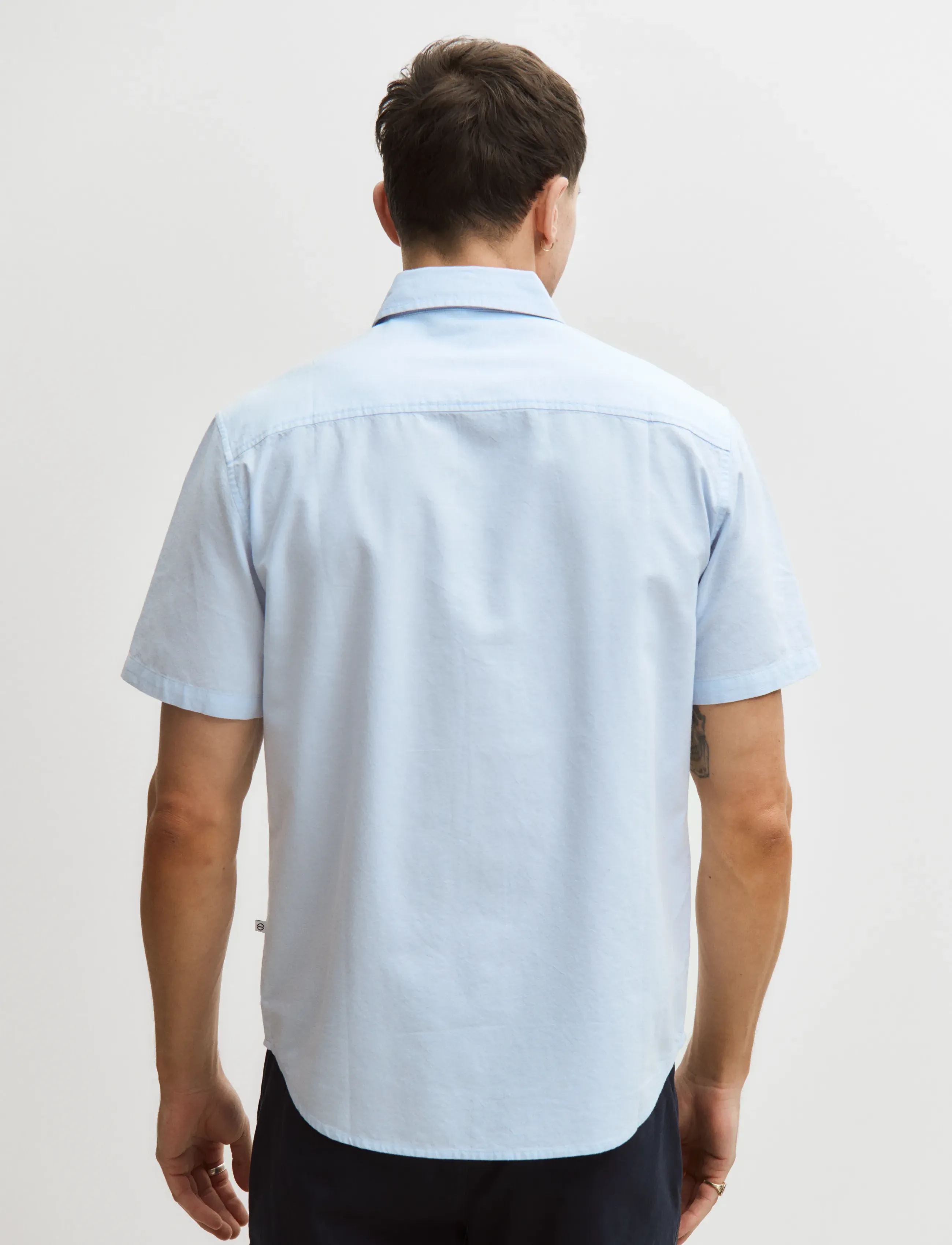 Enkel Studio - Oxford SS shirt ESEMIL - oxford-skjortor - sky blue - 3