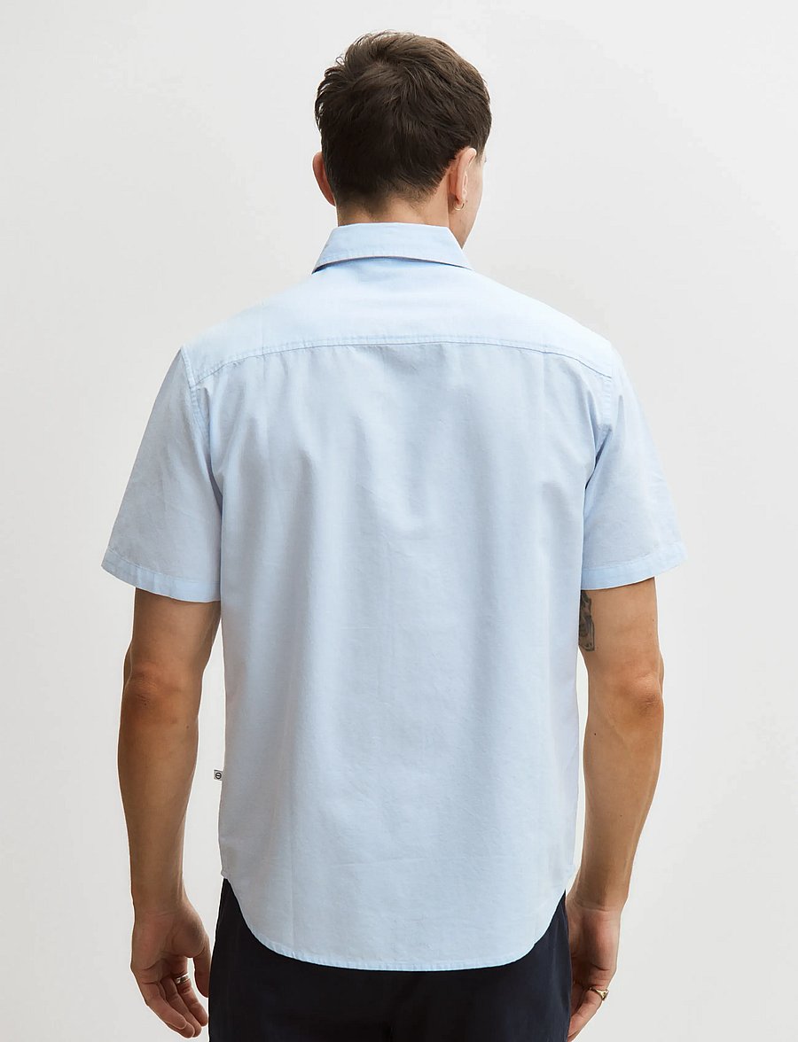 Enkel Studio - Oxford SS shirt ESEMIL - oxford-skjortor - sky blue - 3