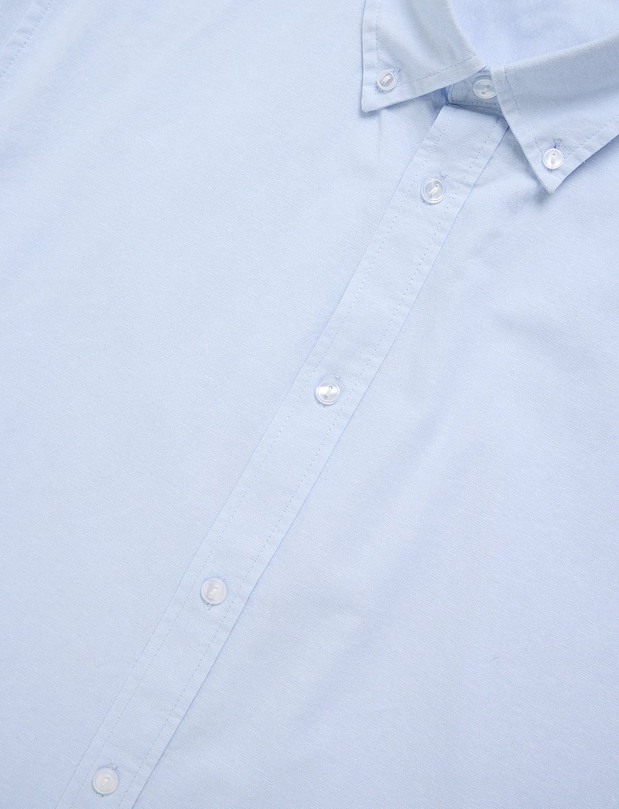 Enkel Studio - Oxford SS shirt ESEMIL - oxford-skjortor - sky blue - 5