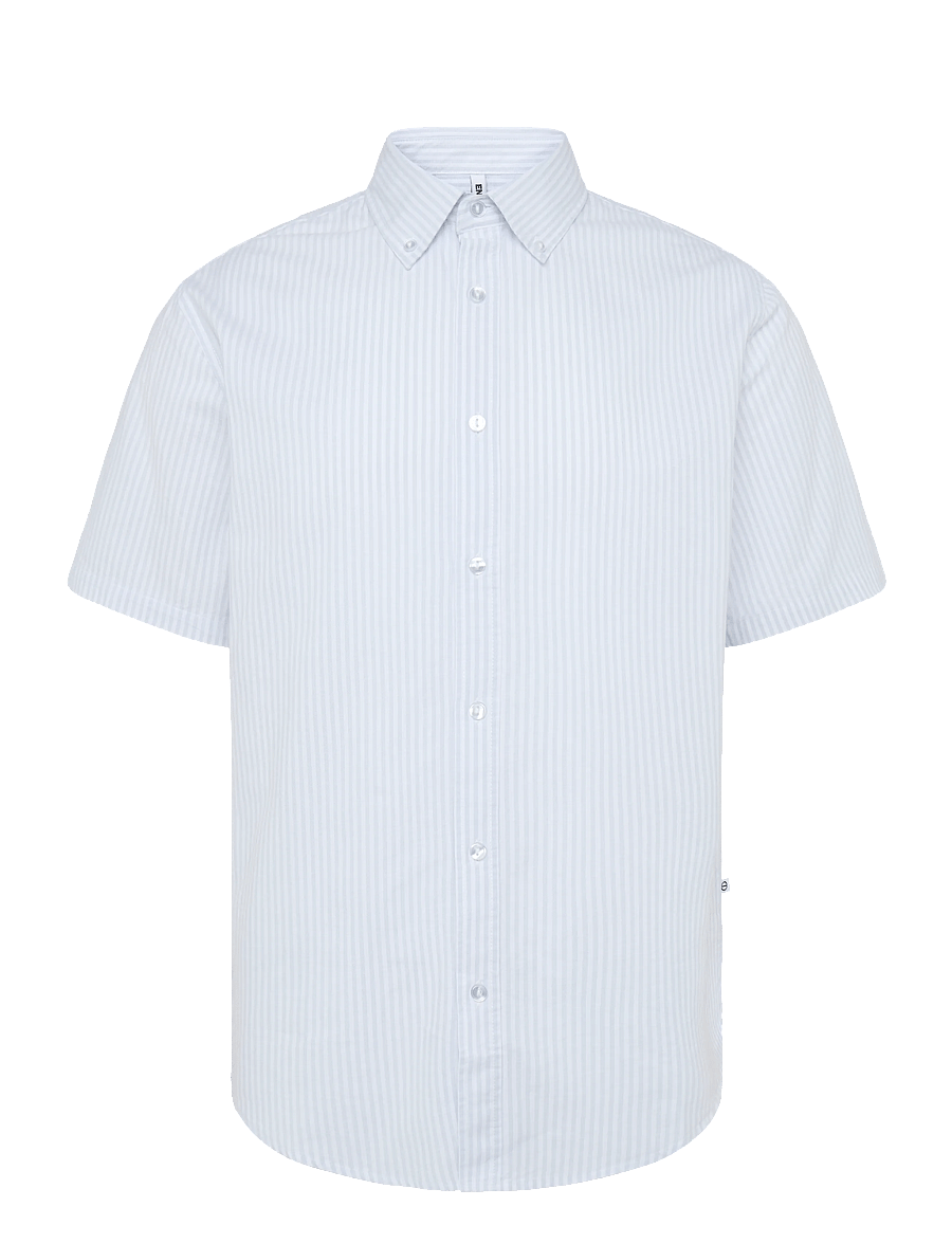 Enkel Studio - Oxford SS shirt ESEMIL - oxford-skjortor - striped - 1