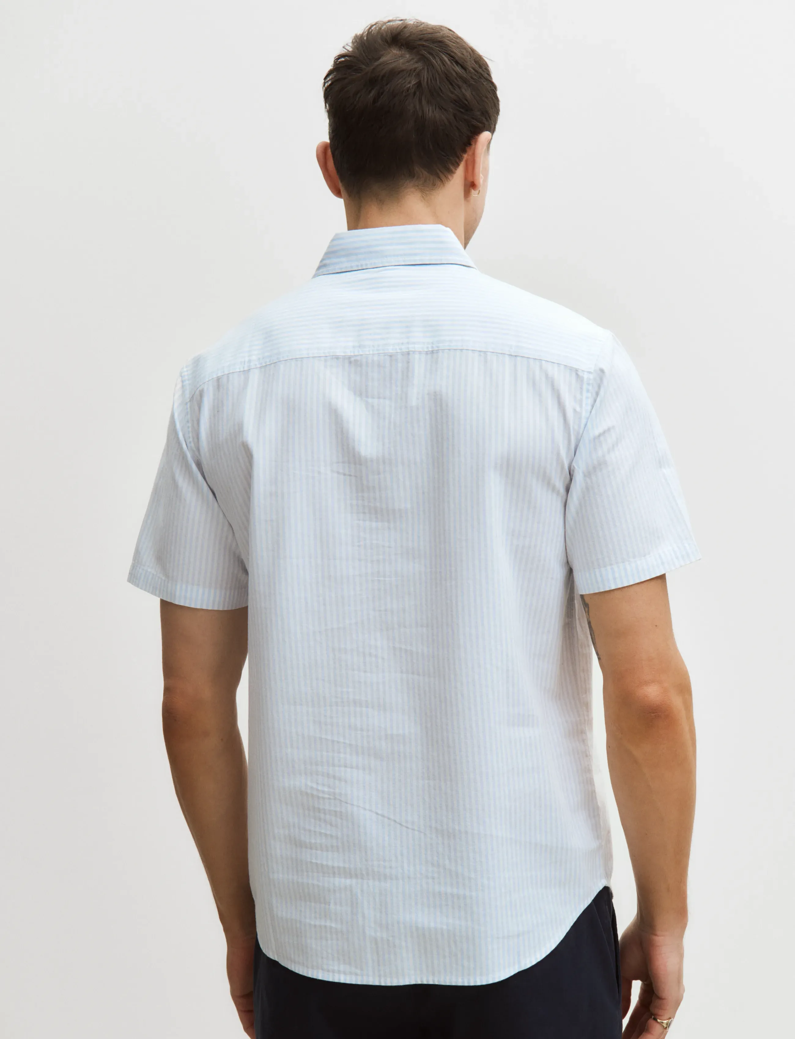 Enkel Studio - Oxford SS shirt ESEMIL - oxford-skjortor - striped - 3