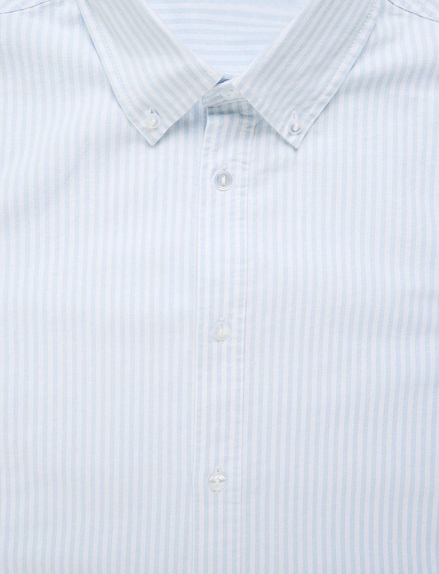 Enkel Studio - Oxford SS shirt ESEMIL - oxford-skjortor - striped - 5
