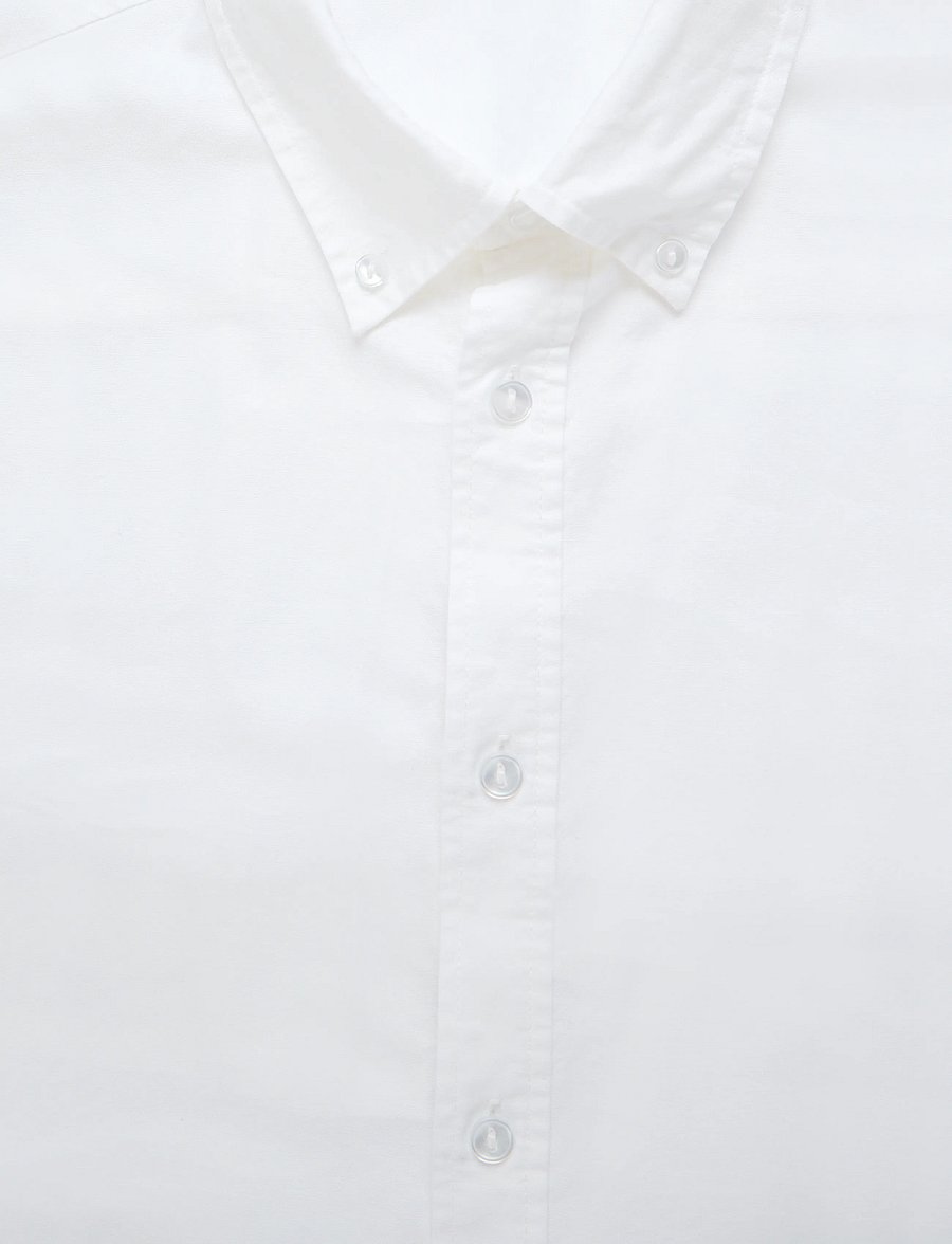 Enkel Studio - Oxford SS shirt ESEMIL - oxford skjorter - white - 2