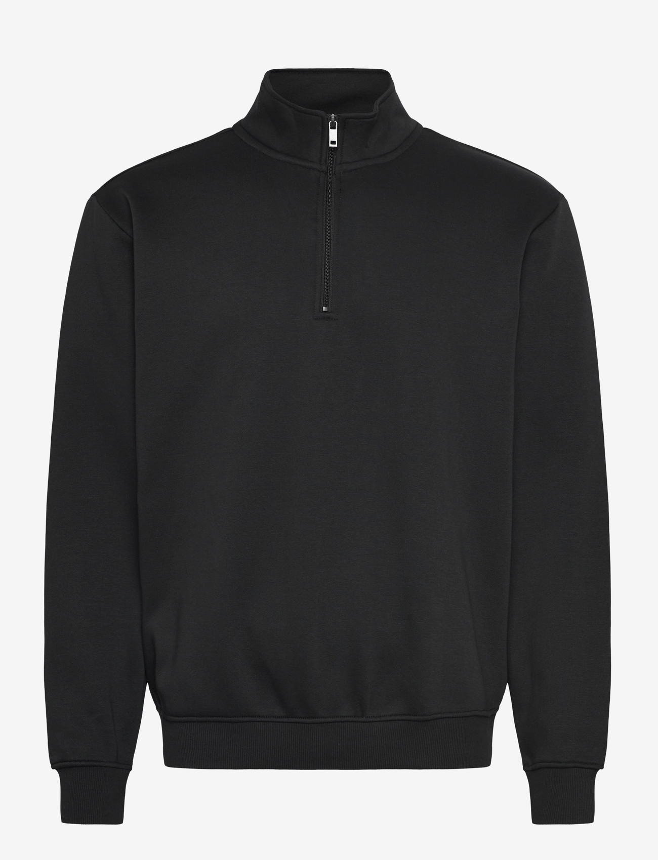 Enkel Studio - Crew neck half zip ESVALDEMAR - sweatshirts - black - 0