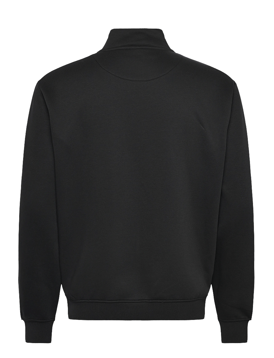 Enkel Studio - Crew neck half zip ESVALDEMAR - sweatshirts - black - 1