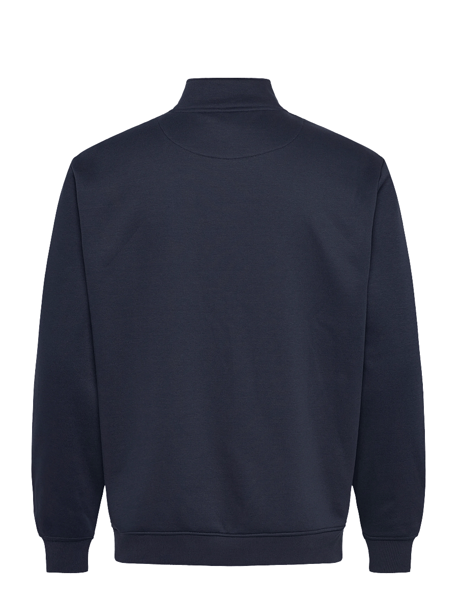 Enkel Studio - Crew neck half zip ESVALDEMAR - sweatshirts - navy - 1