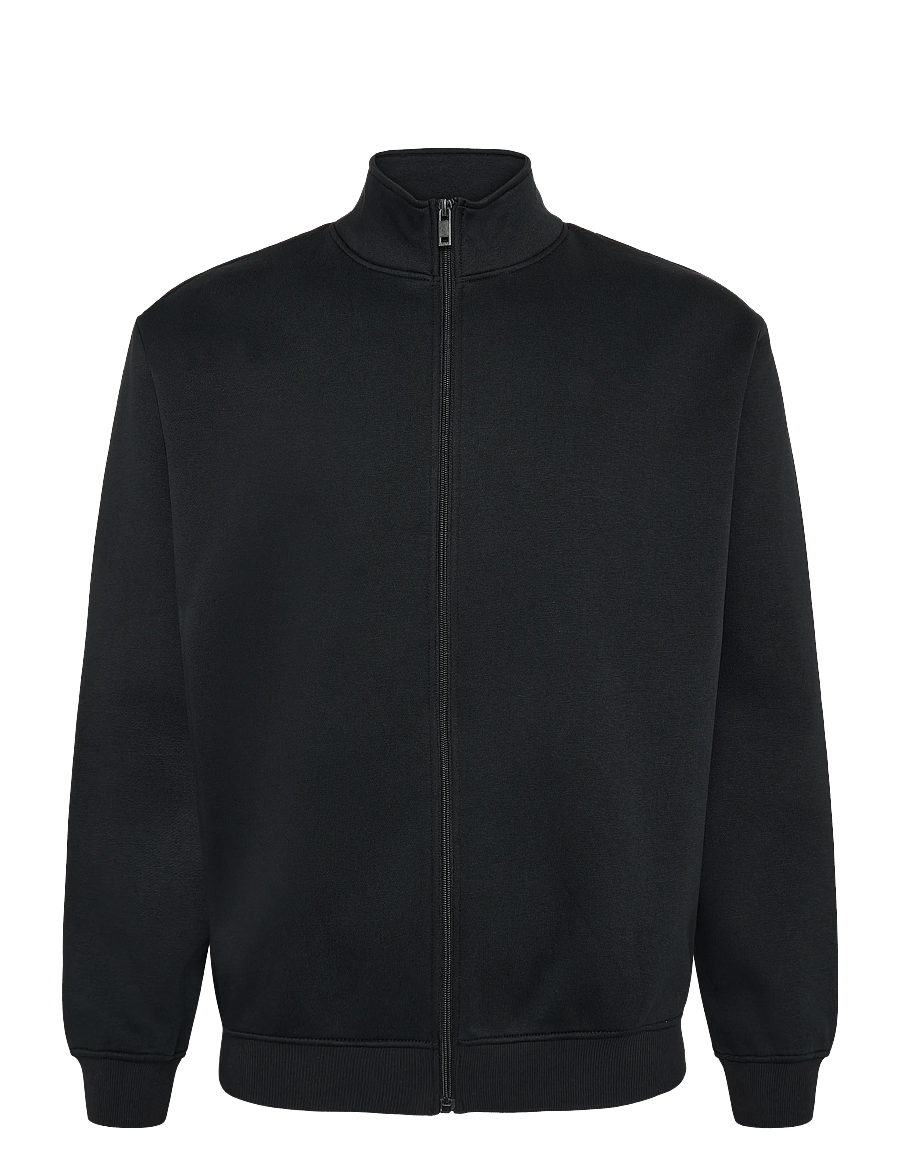Enkel Studio - Crew Neck full zip ESJOHAN - sweatshirts - black - 1