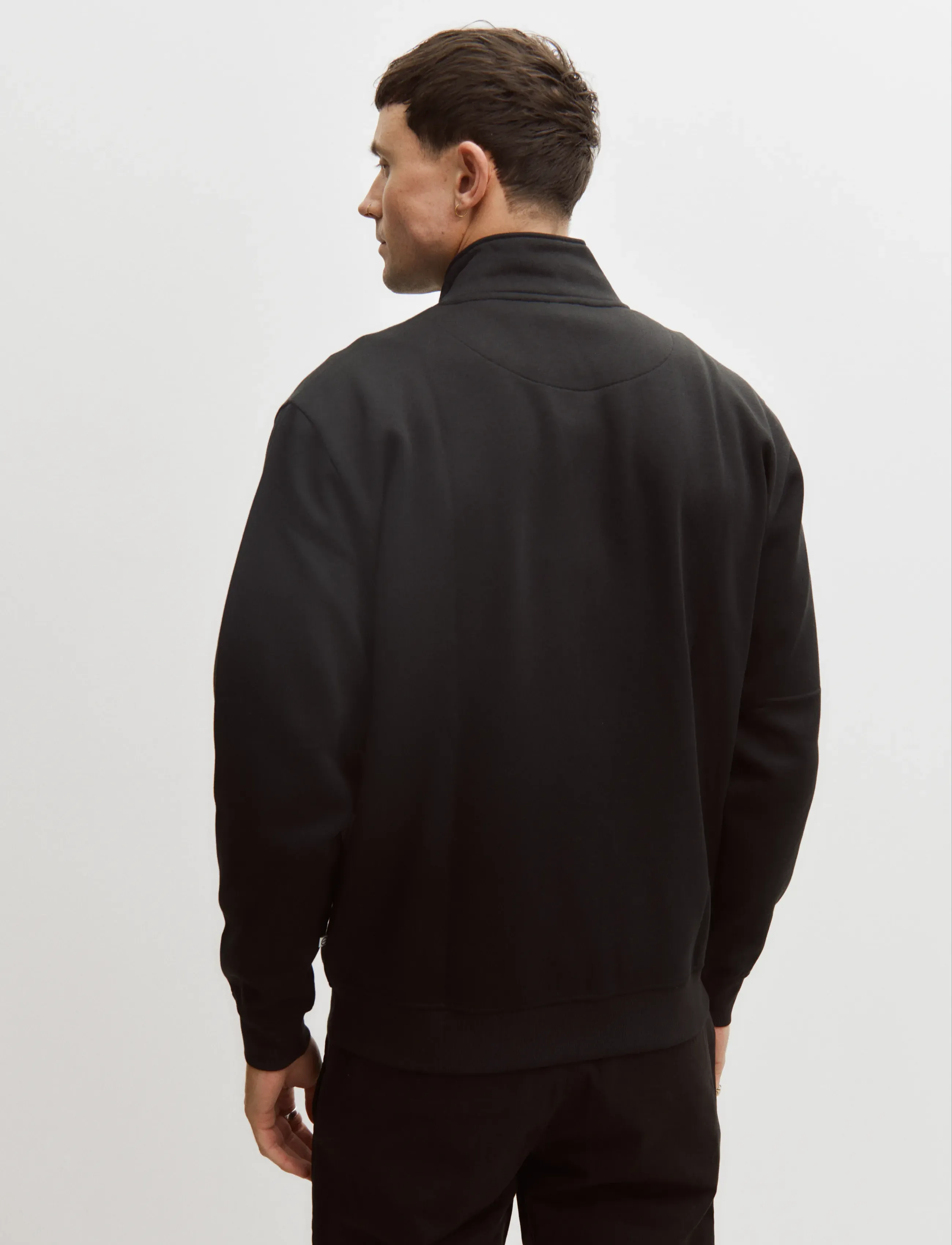 Enkel Studio - Crew Neck full zip ESJOHAN - sweatshirts - black - 3