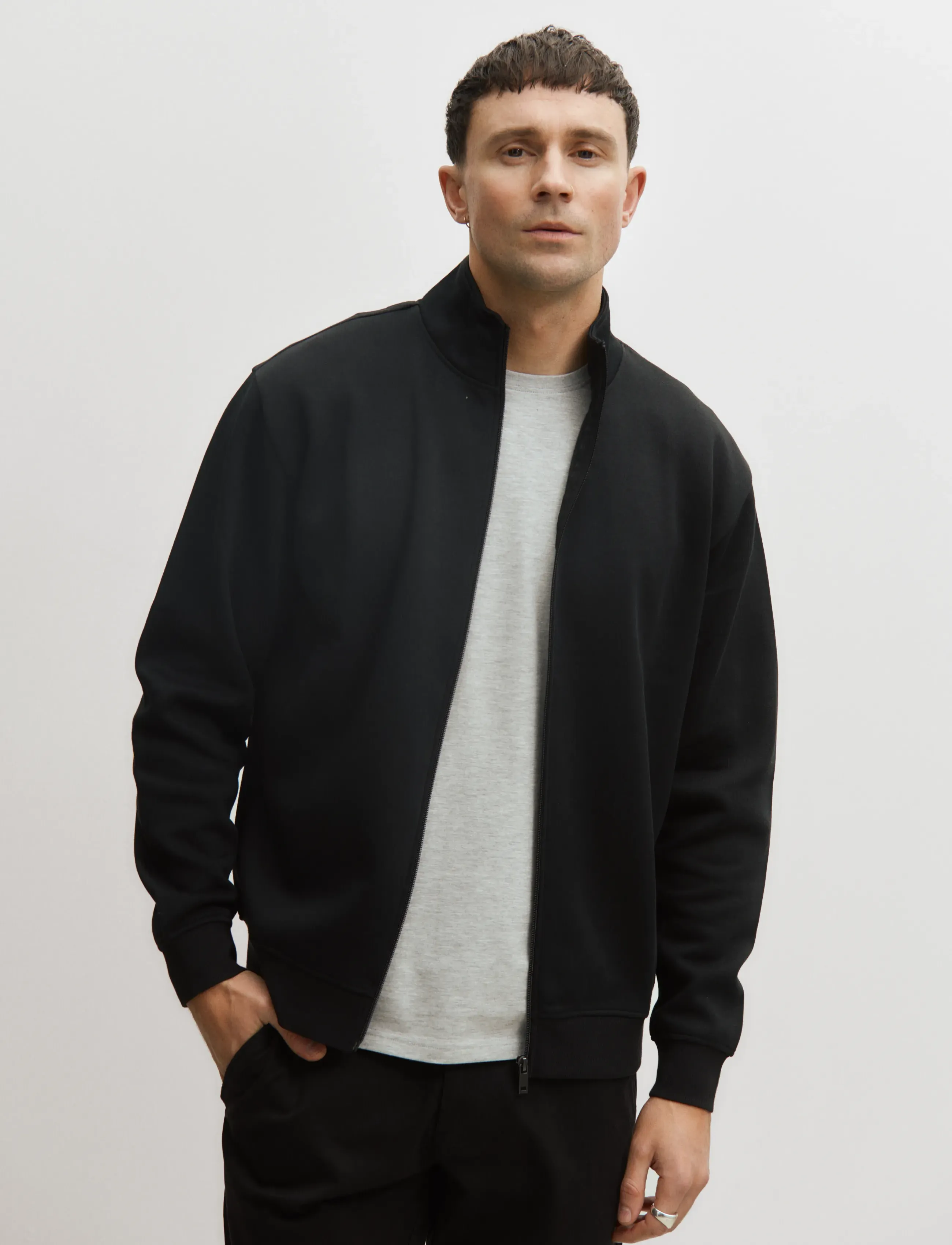 Enkel Studio Crew Neck Full Zip Esjohan sweatshirts herr – bild 5