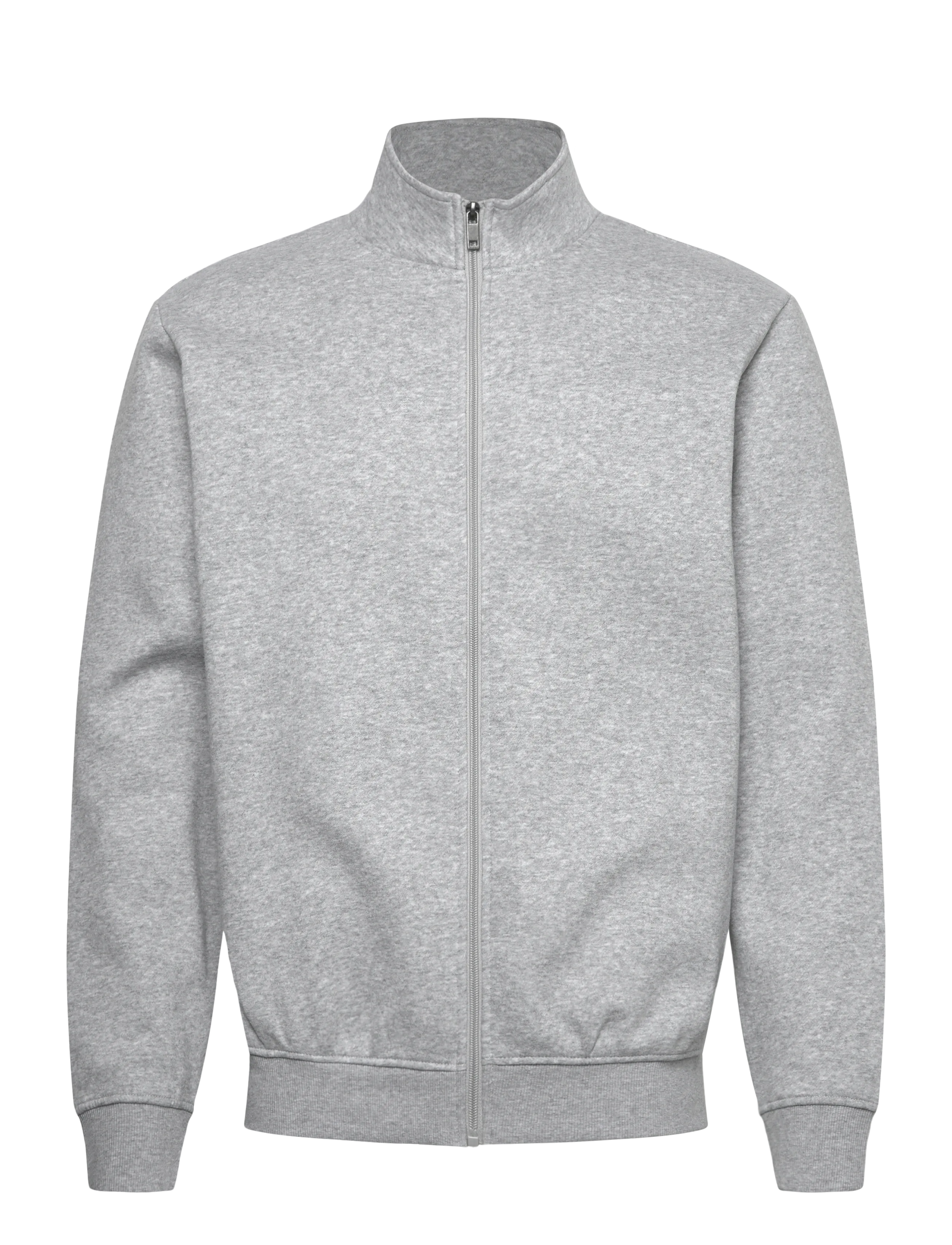 ENKEL STUDIO Crew Neck Full Zip Esjohan Grau - S - Herren
