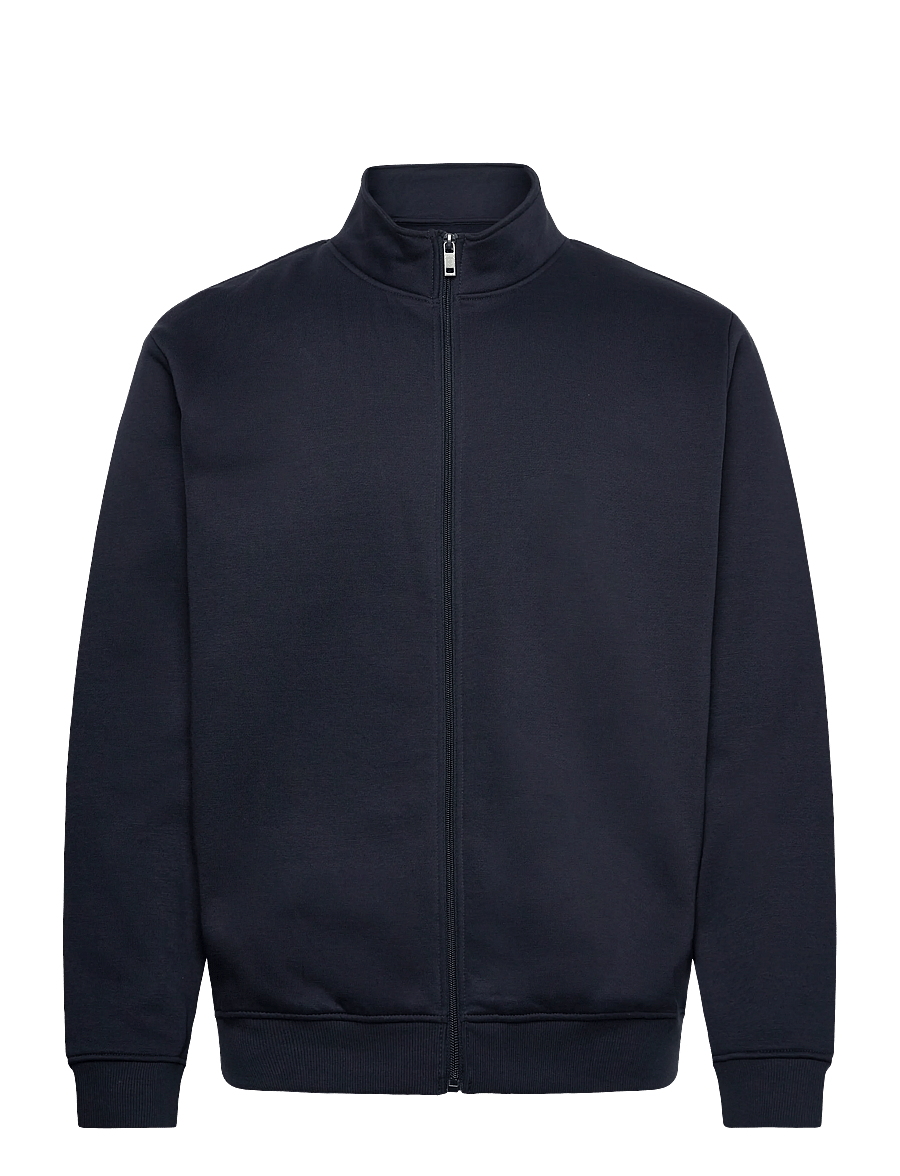 Enkel Studio - Crew Neck full zip ESJOHAN - sweatshirts - navy - 0