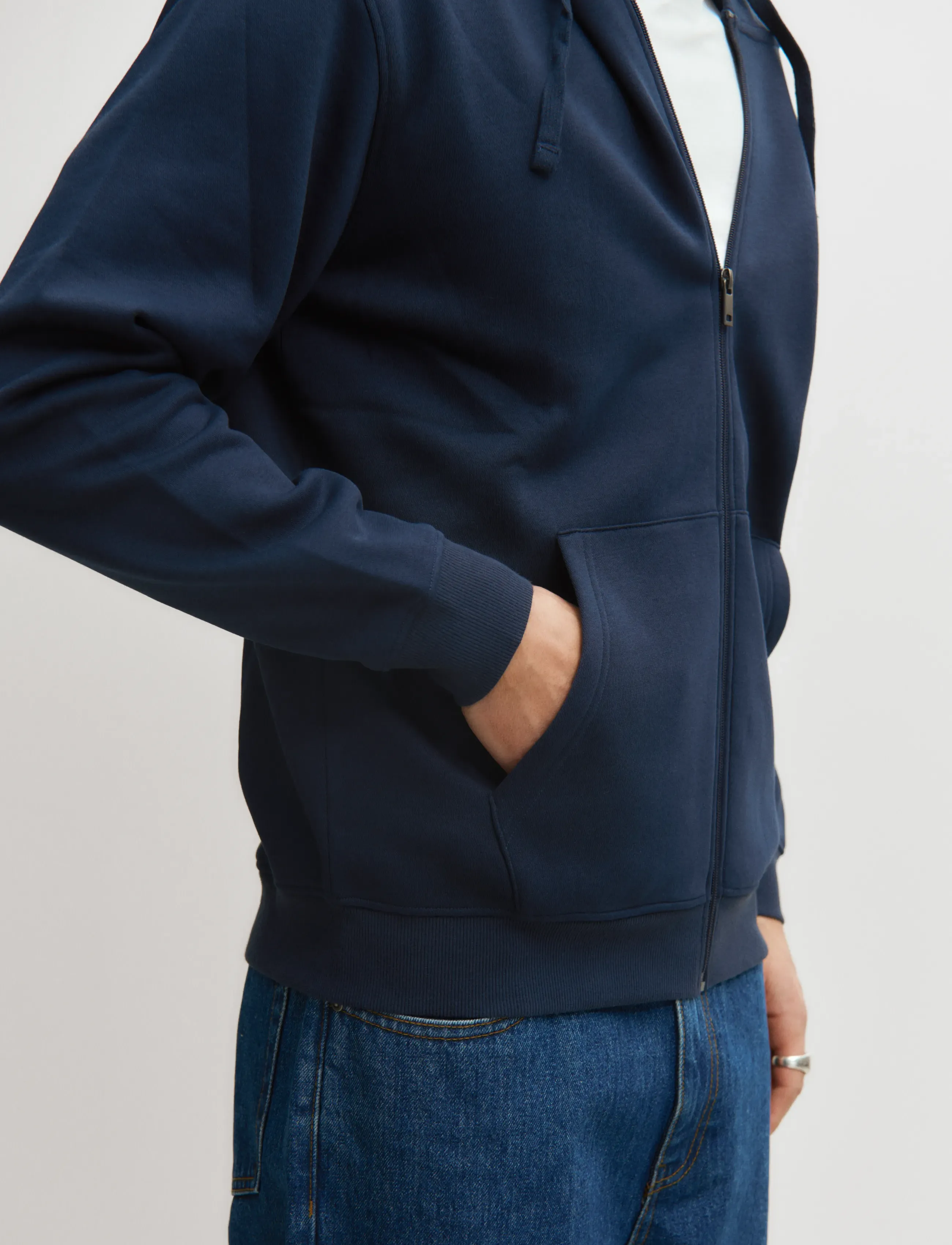 Enkel Studio - Hoodie full zip ESTHEO - hættetrøjer - navy - 4