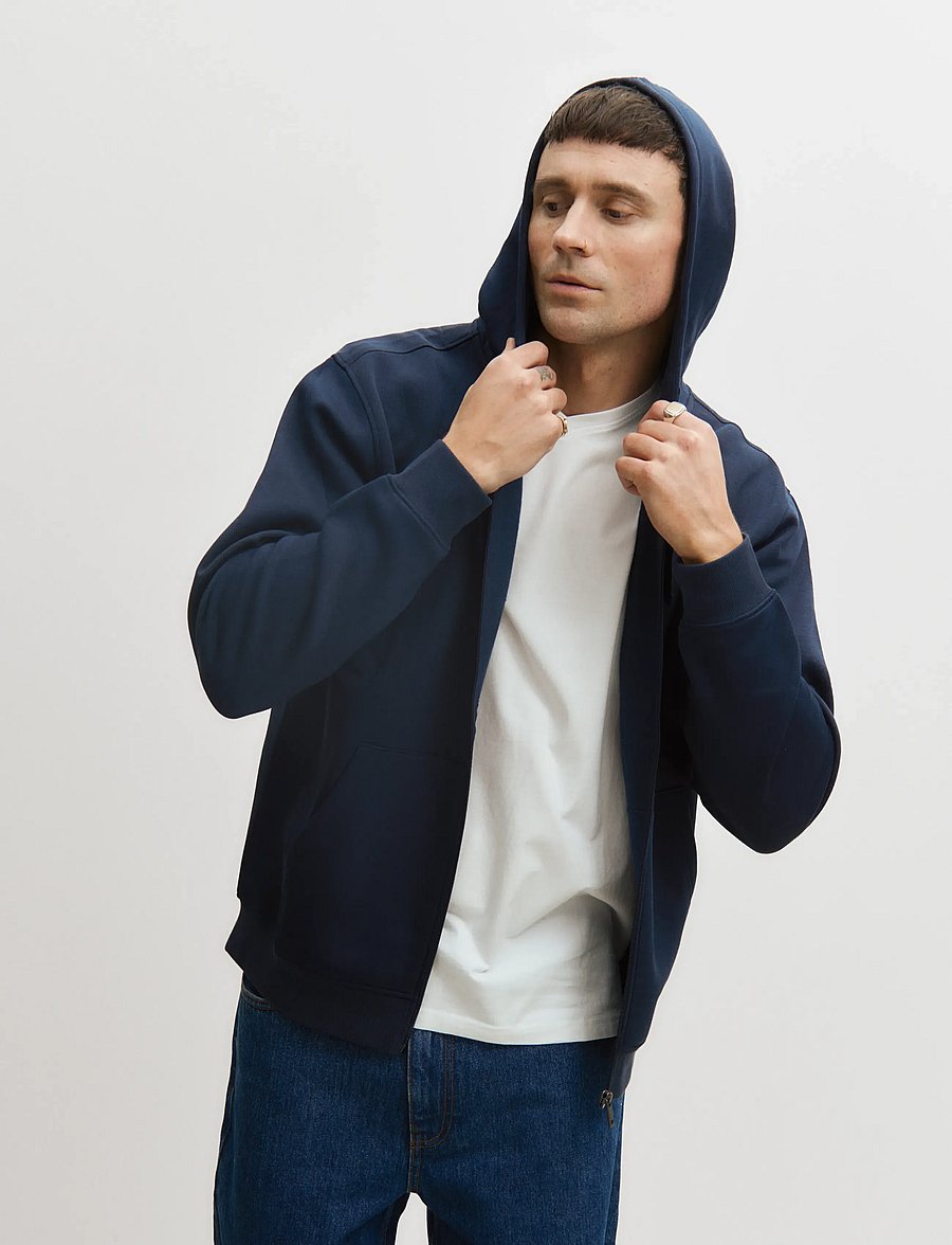 Enkel Studio - Hoodie full zip ESTHEO - hættetrøjer - navy - 5