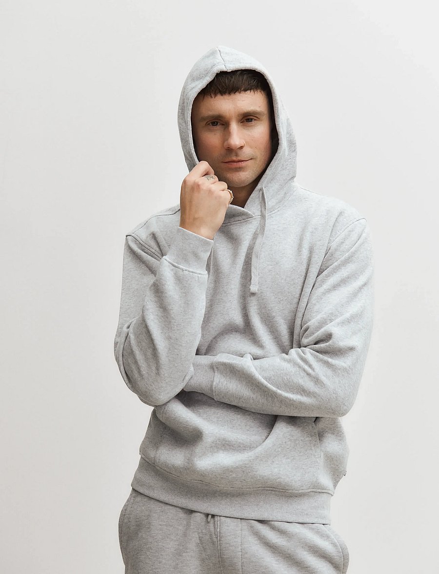 Enkel Studio - Hoodie sweat ESAUGUST - hættetrøjer - grey melange - 5
