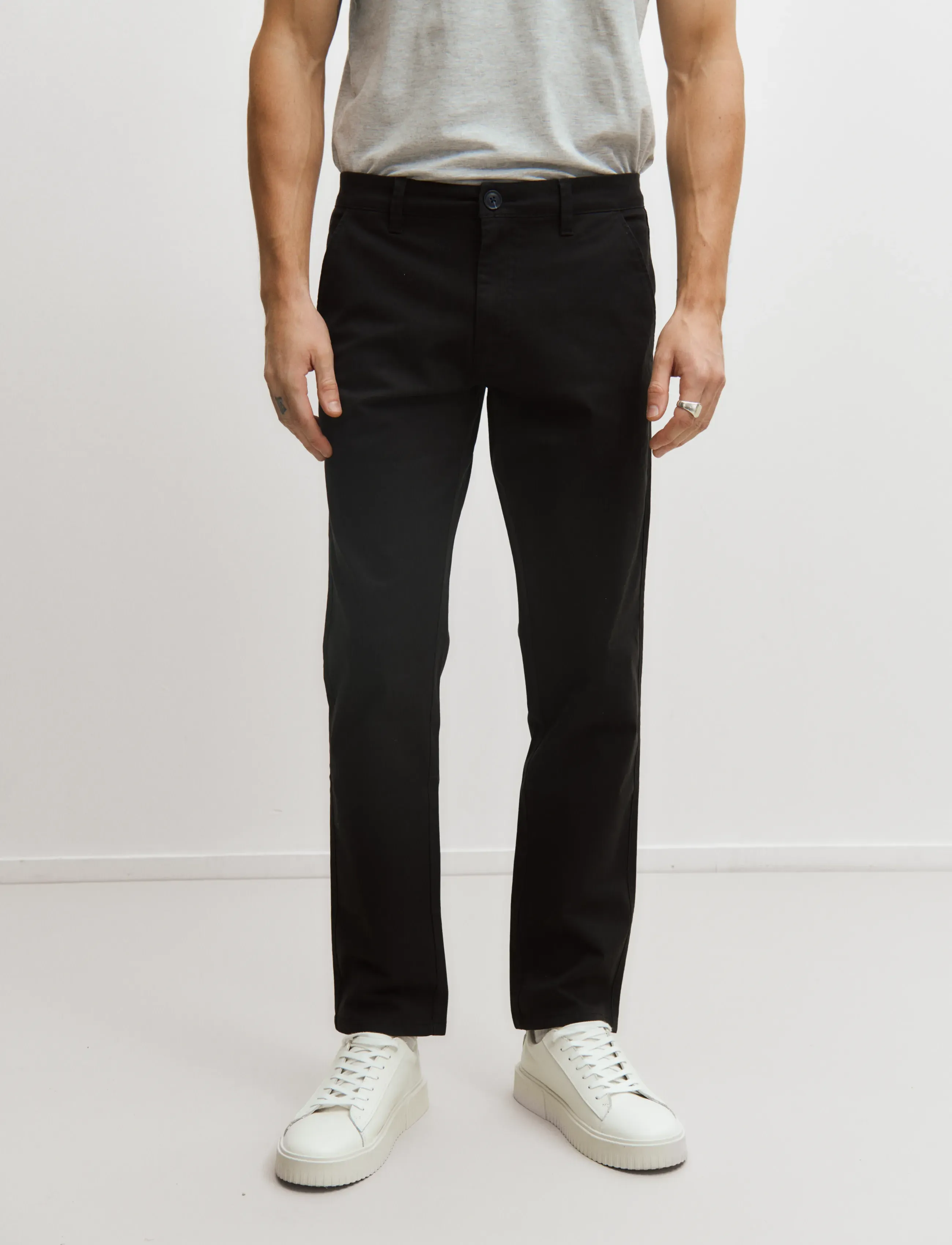 Enkel Studio Chinos Eslucas, Mænd, Chinos, Sort, Str: 32 x 32