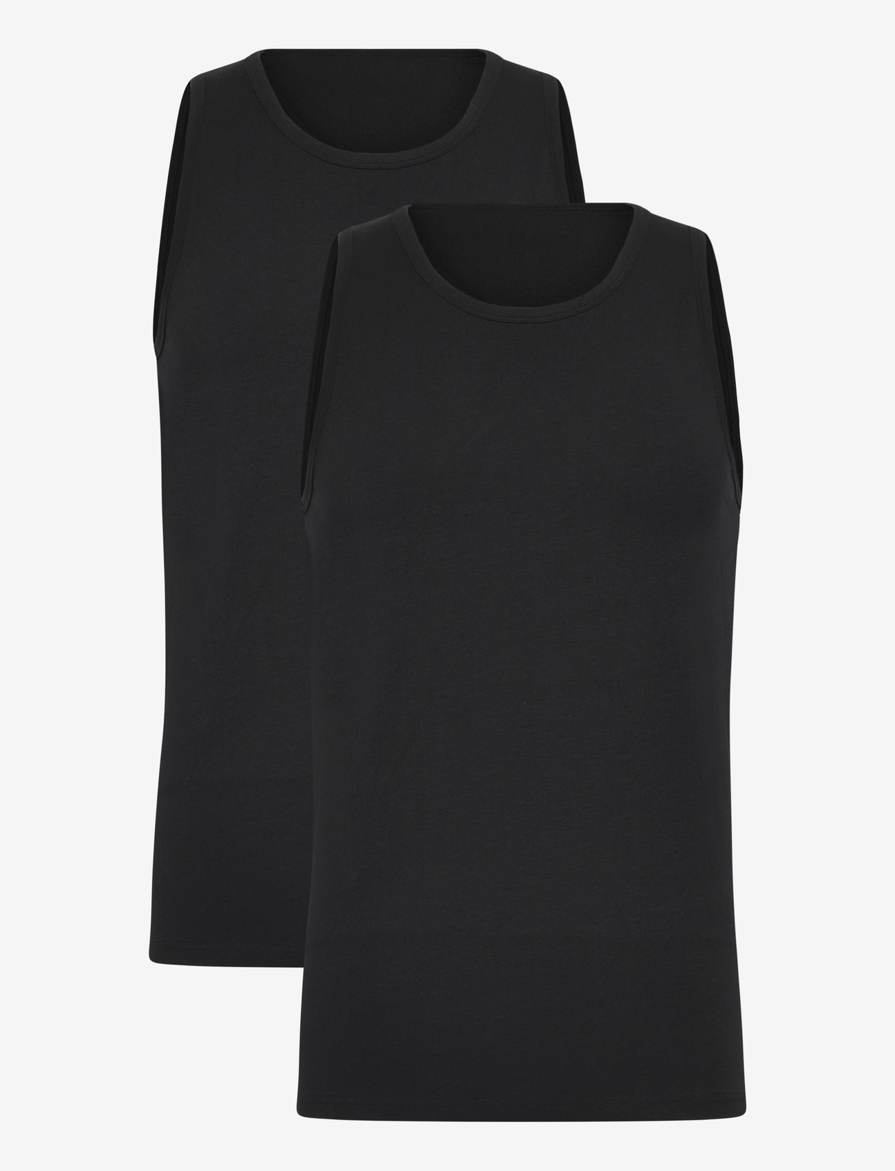 Enkel Studio - Tank top 2-pack ESWILLIAM - pyjamasöverdelar - black - 1
