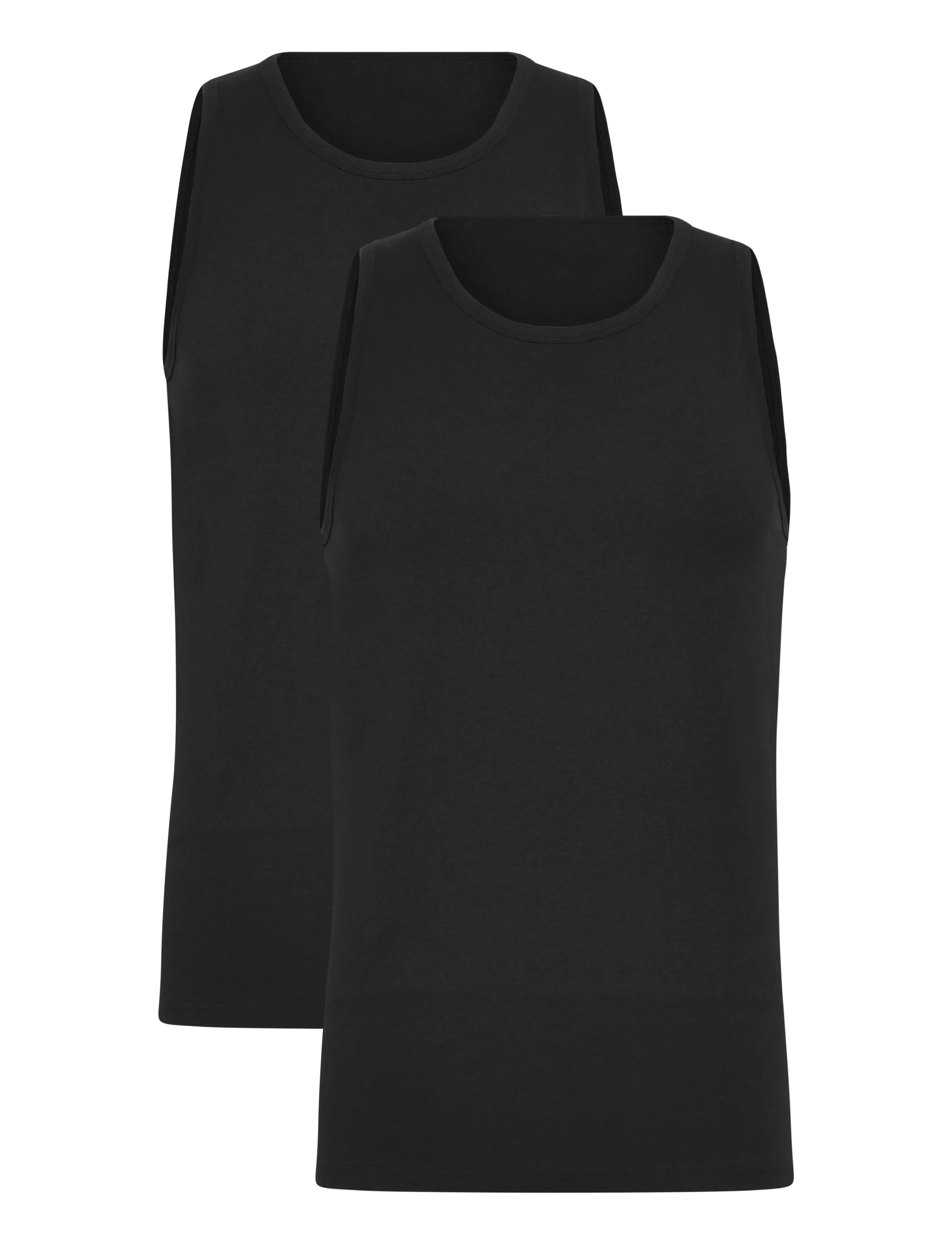 Enkel Studio Tank top 2-pack ESWILLIAM - Nattøj - BLACK / black