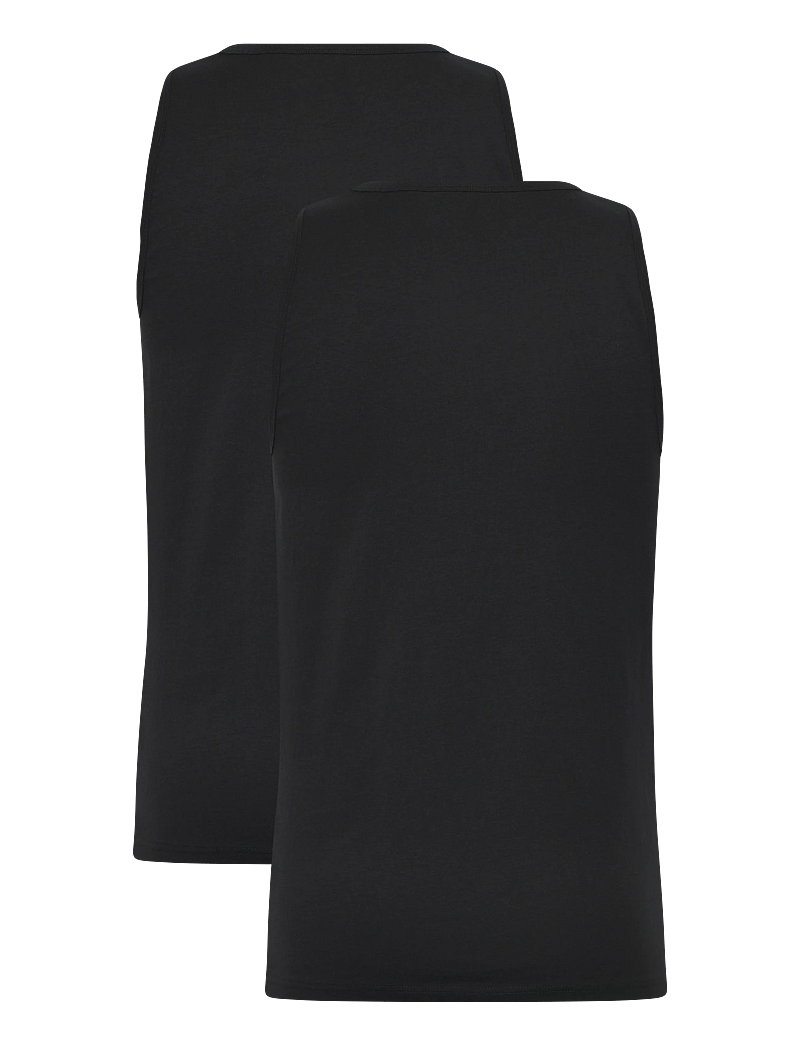 Enkel Studio - Tank top 2-pack ESWILLIAM - pyjamasöverdelar - black - 2