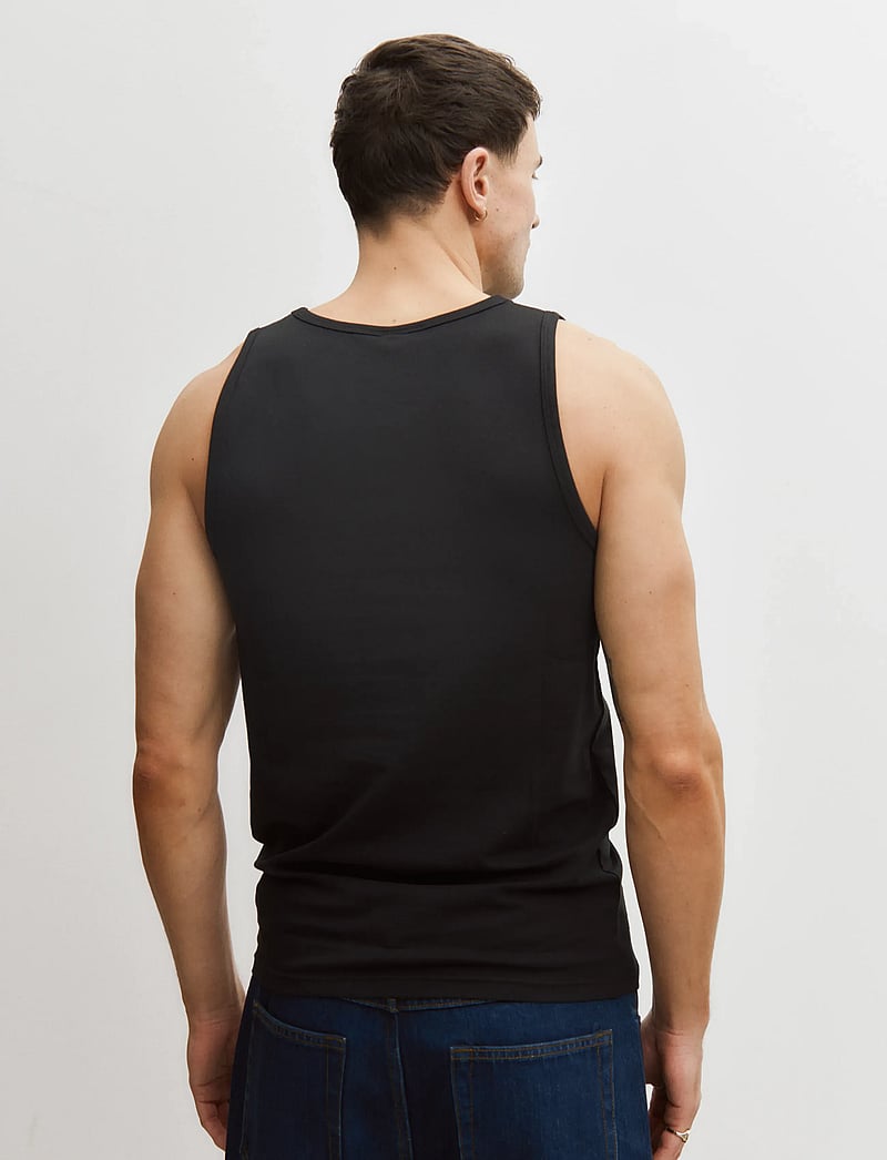 Enkel Studio - Tank top 2-pack ESWILLIAM - pyjamasöverdelar - black - 3