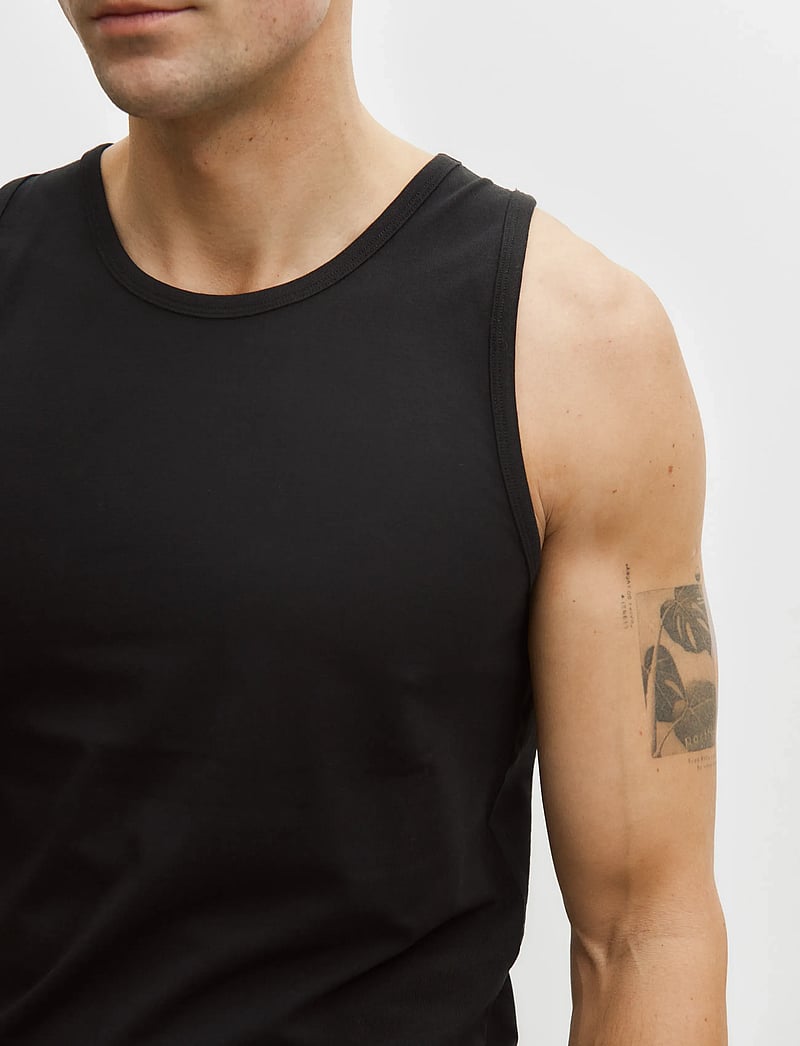 Enkel Studio - Tank top 2-pack ESWILLIAM - pyjamasöverdelar - black - 4