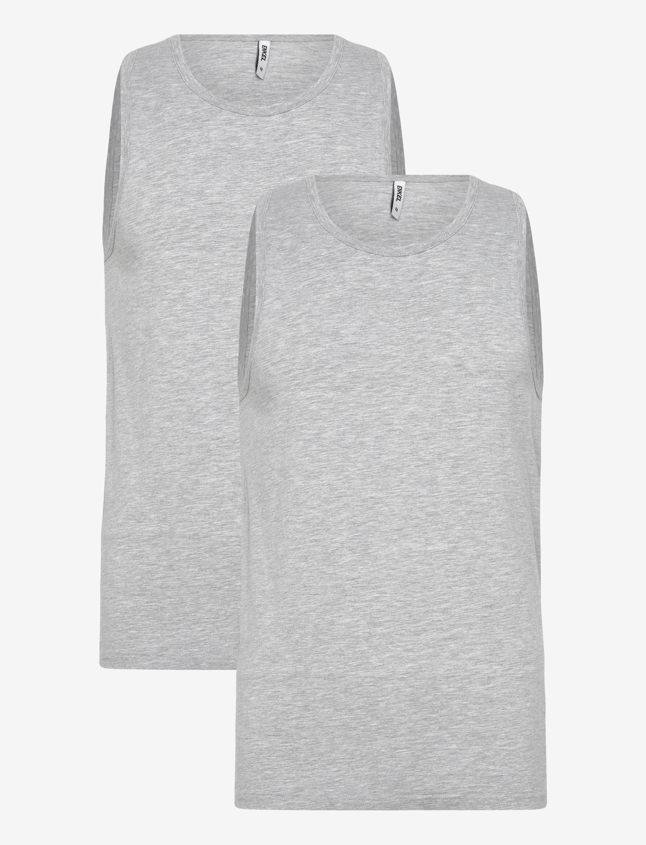 Enkel Studio - Tank top 2-pack ESWILLIAM - pyjamasöverdelar - grey melange - 1