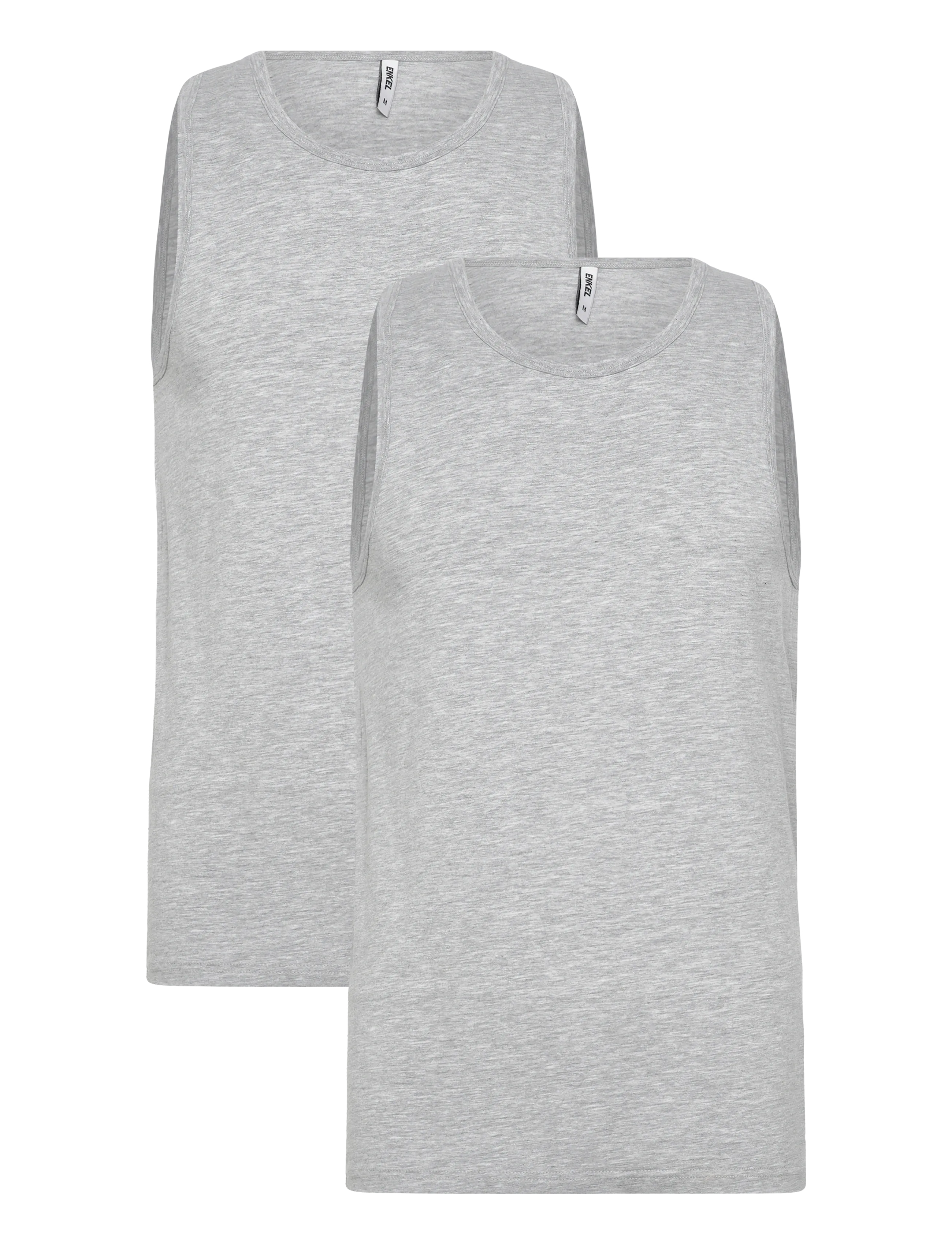Enkel Studio Tank top 2-pack ESWILLIAM - Nattøj - GREY MELANGE / grey