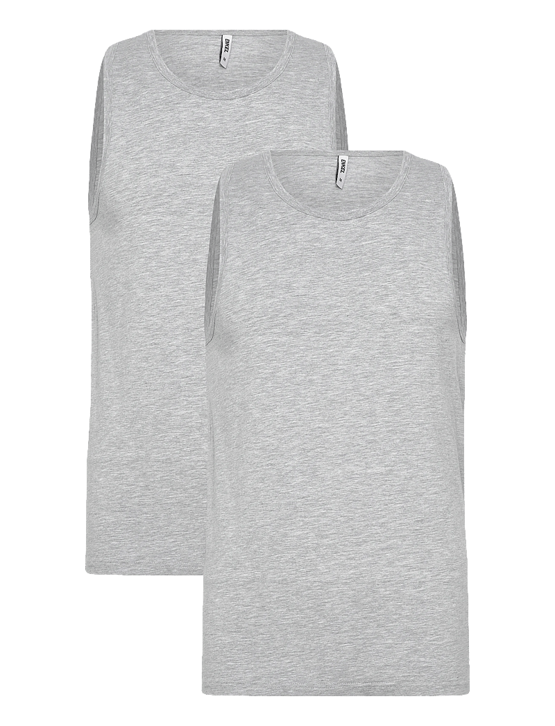 Enkel Studio - Tank top 2-pack ESWILLIAM - pyjamasöverdelar - grey melange - 1