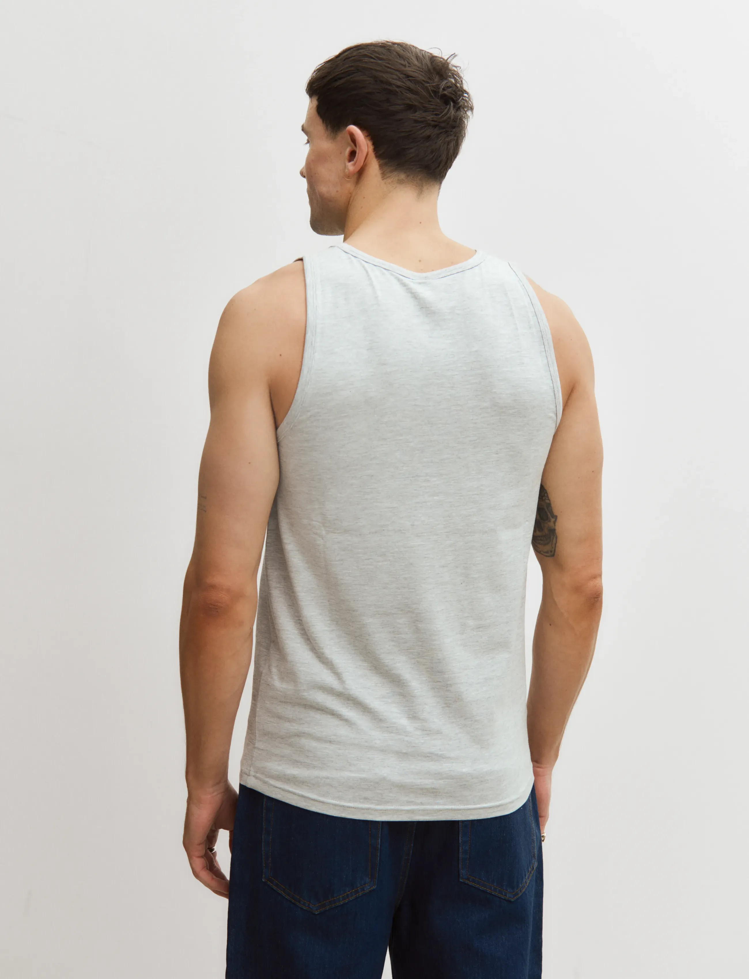 Enkel Studio - Tank top 2-pack ESWILLIAM - nattrøjer - grey melange - 2