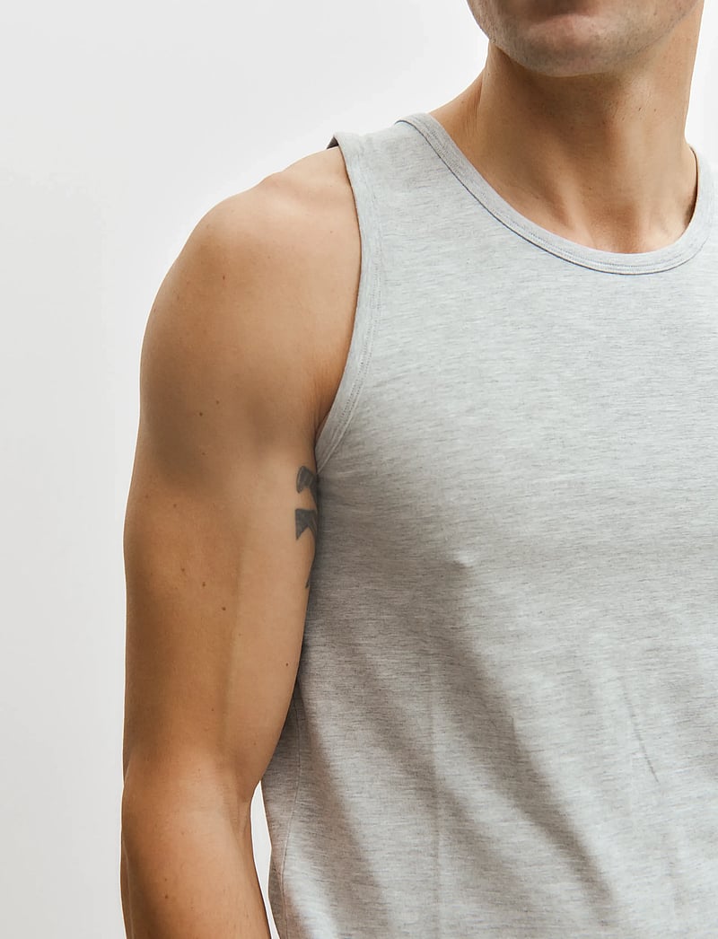 Enkel Studio - Tank top 2-pack ESWILLIAM - pyjamasöverdelar - grey melange - 3