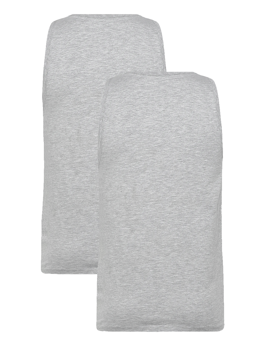 Enkel Studio - Tank top 2-pack ESWILLIAM - nattrøjer - grey melange - 4