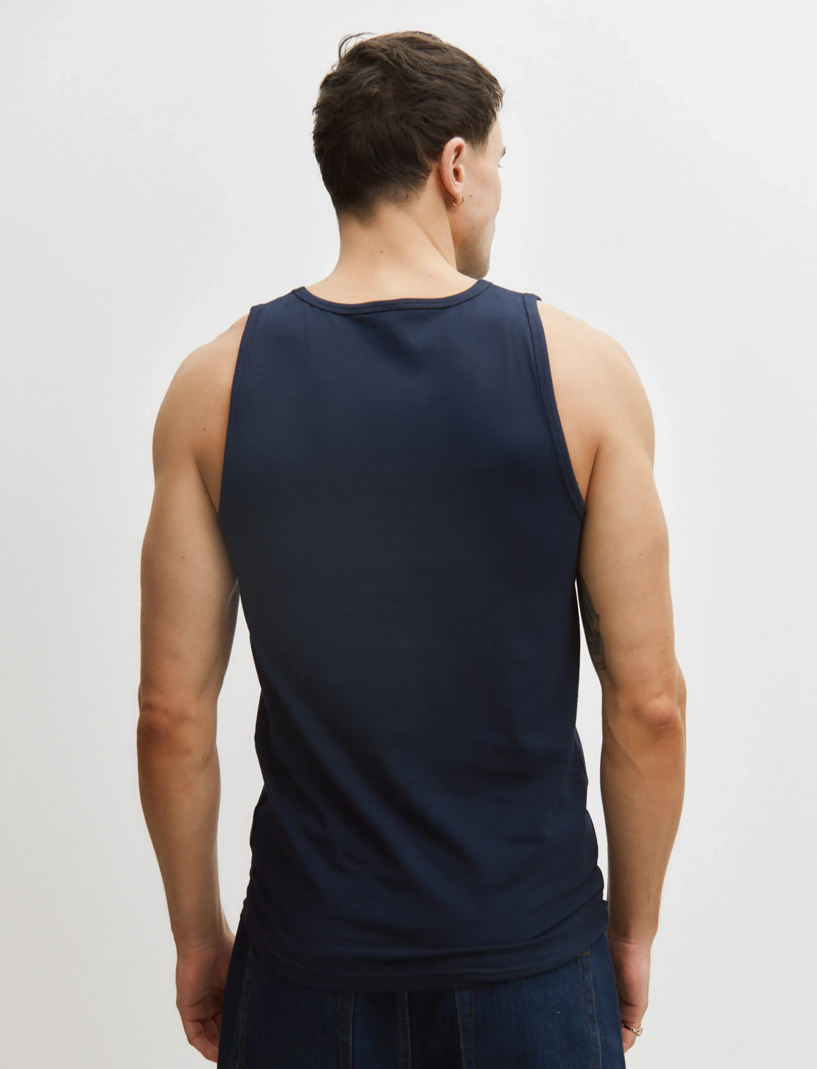 Enkel Studio - Tank top 2-pack ESWILLIAM - pyjamasöverdelar - navy - 2