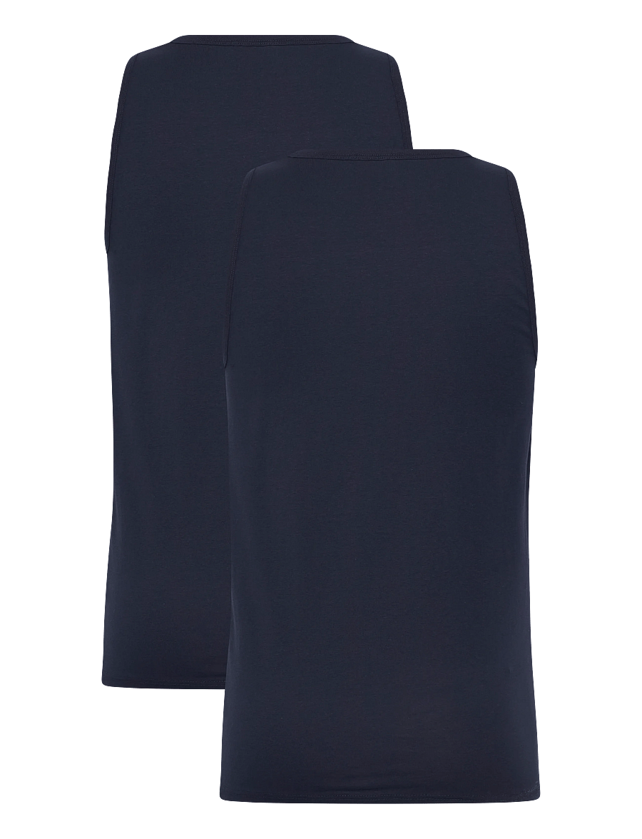 Enkel Studio - Tank top 2-pack ESWILLIAM - pyjamasöverdelar - navy - 4