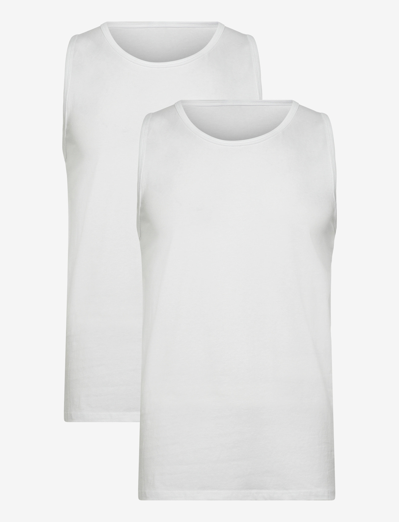 Enkel Studio - Tank top 2-pack ESWILLIAM - pyjamasöverdelar - white - 1
