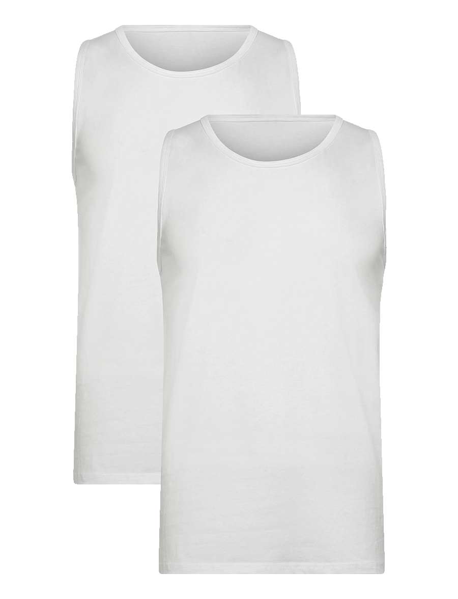 Enkel Studio - Tank top 2-pack ESWILLIAM - nattrøjer - white - 1